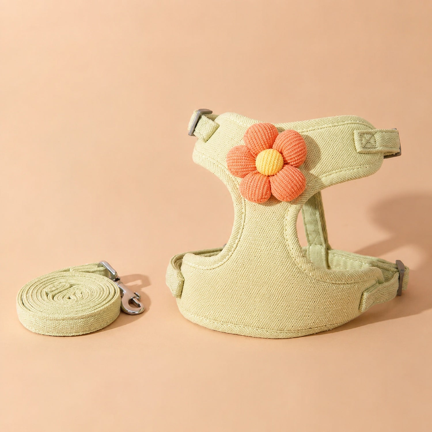 Daisy Dog Harness & Lead Set | Breathable Mesh | Adjustable Anti-Escape Fit