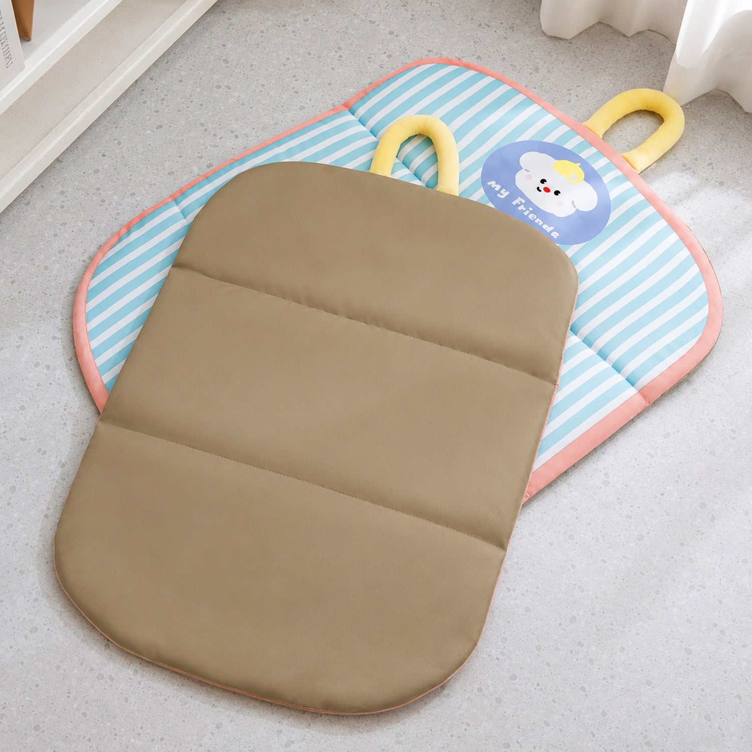 All-Season Waterproof Pet Mat | Air-Skin Fabric | Washable Foldable | Dog & Cat Bed