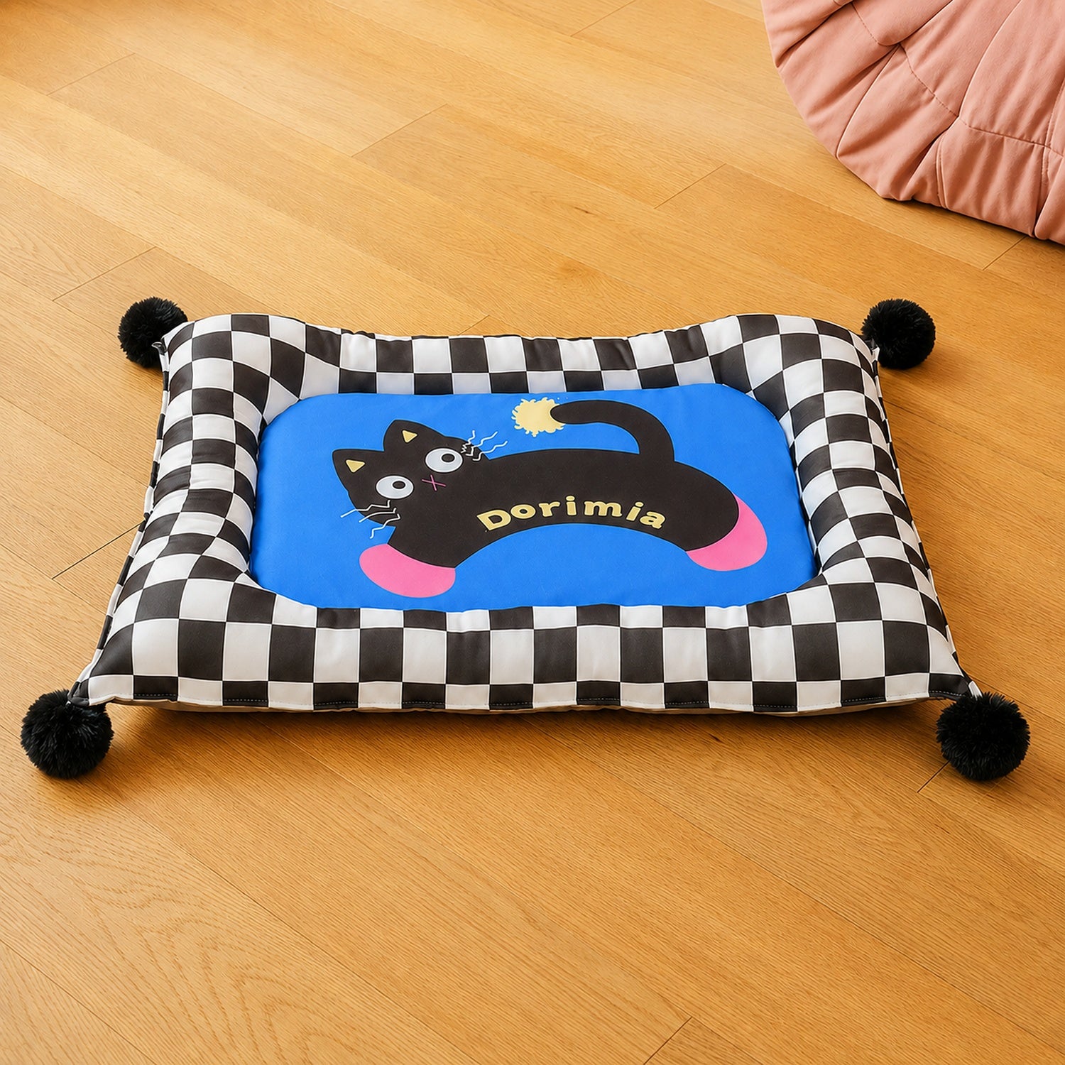 Playful Pals Pet Mat | Cotton Filled Waterproof Non-Slip | Dog & Cat Bed