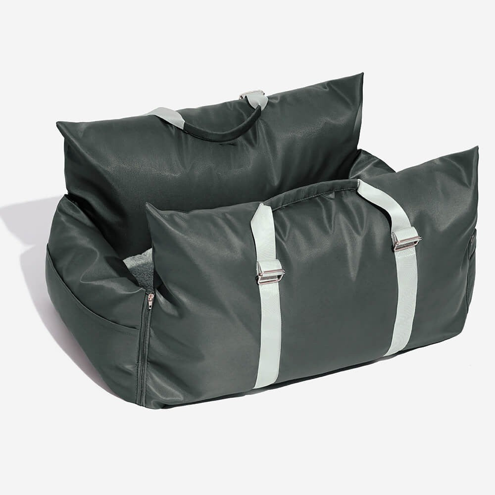 PawTravel Guard Dog Car Seat Bed | Waterproof Travel Carrier | Safety Bolsters | Woofing Deals