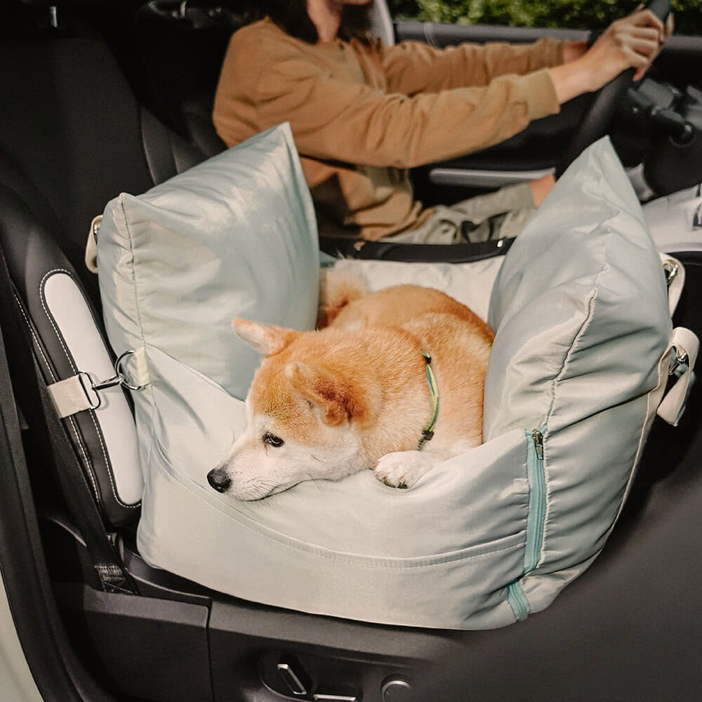 PawTravel Guard Dog Car Seat Bed | Waterproof Travel Carrier | Safety Bolsters | Woofing Deals