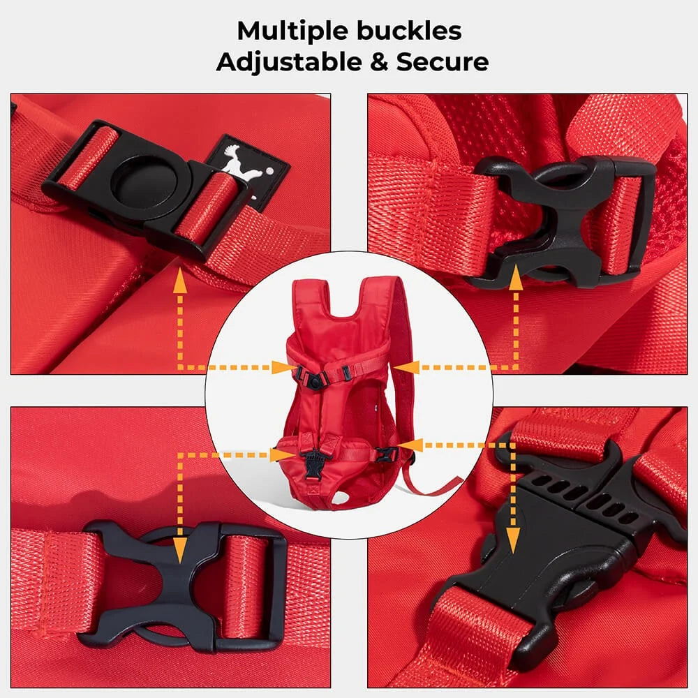 Dog Carrier Backpack | Breathable Travel Carrier | Secure Multi-Buckle | Woofing Deals
