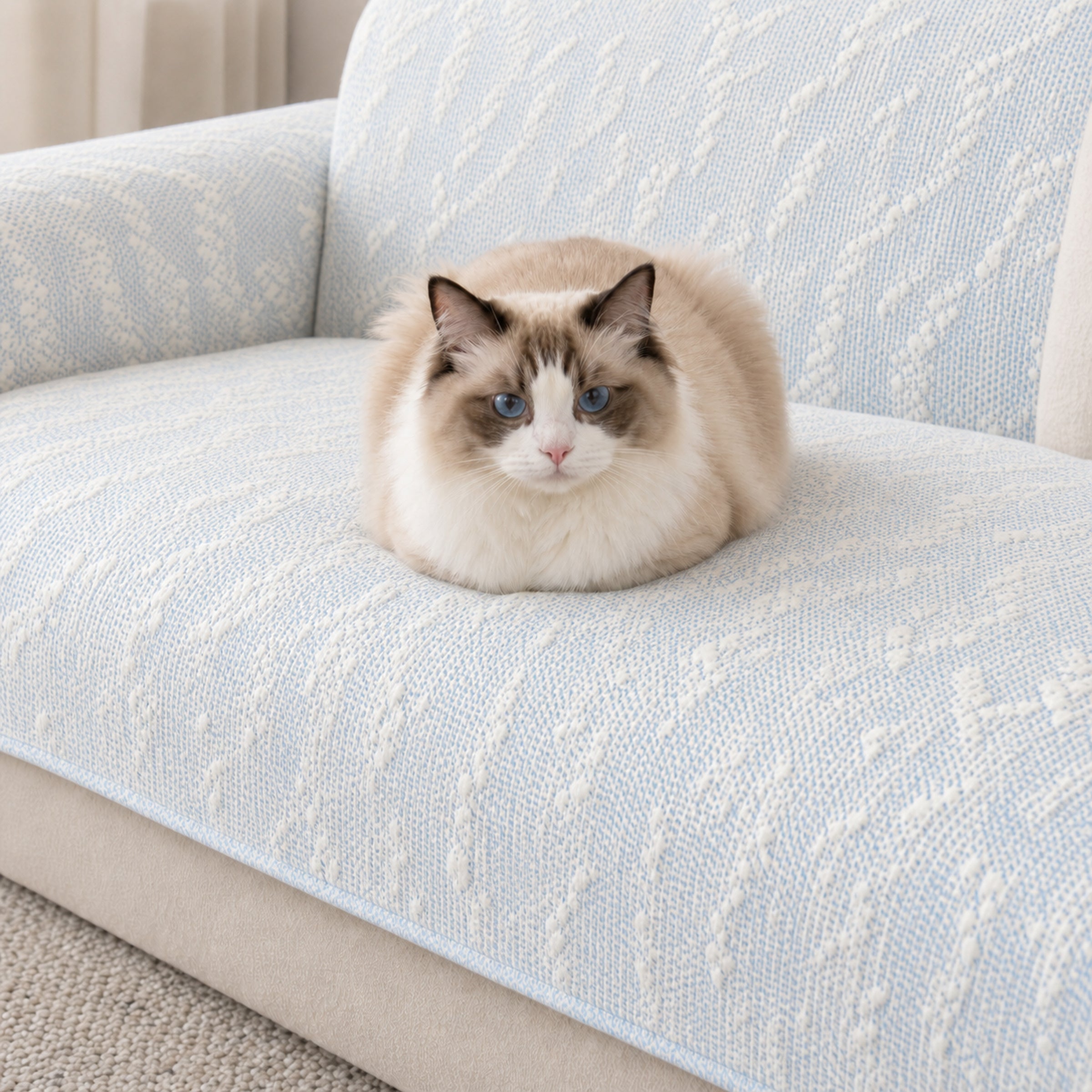 Modern Cooling Sofa Cover | Breathable Non-Slip Fabric | Machine Washable