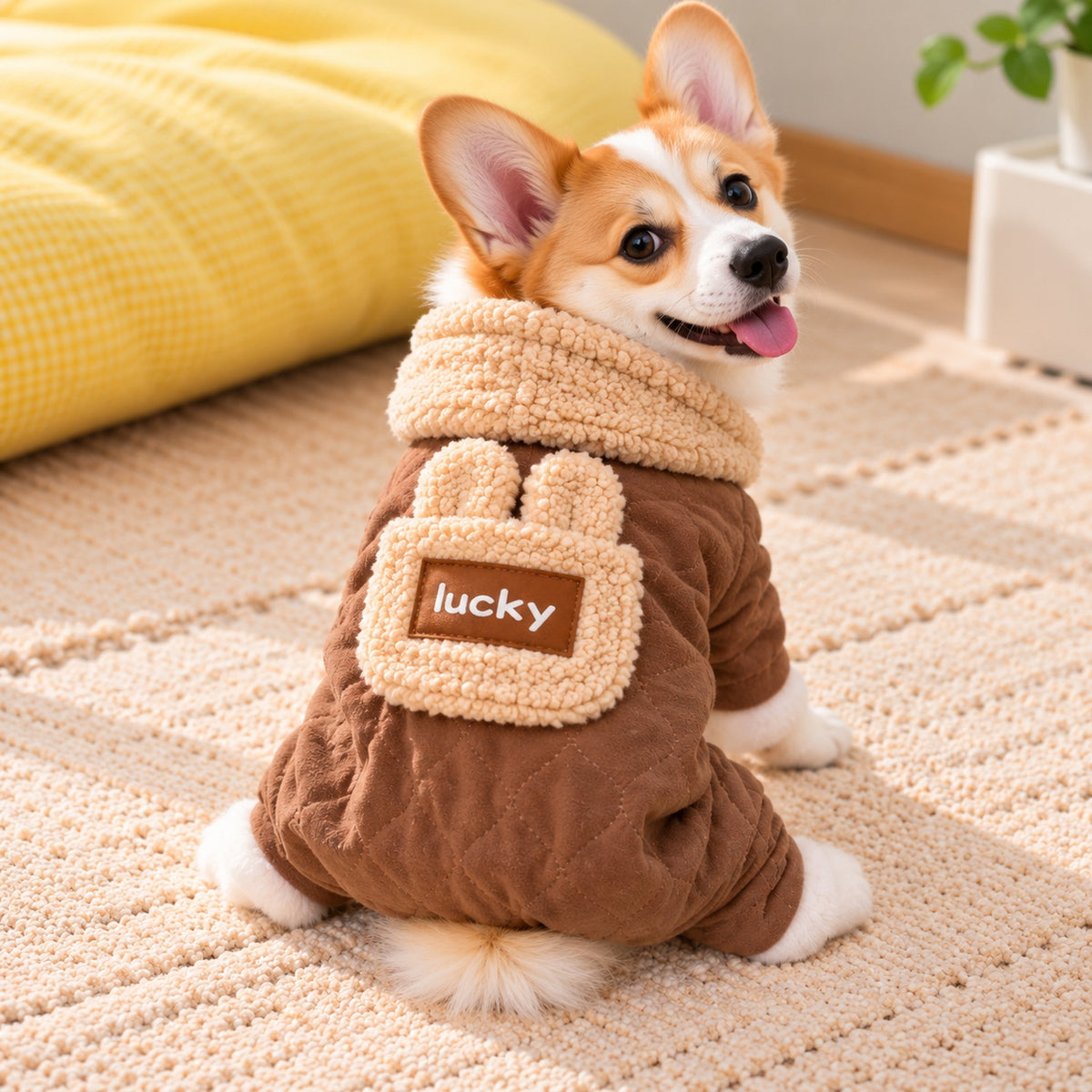 Teddy Sherpa Dog Jumper | Warm Fleece Pet Sweater