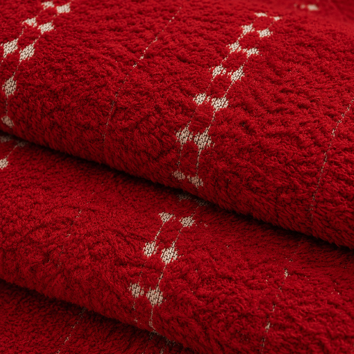 Christmas Sofa Cover | Non-Slip Plush Sofa Protector with Star Detail | Machine Washable