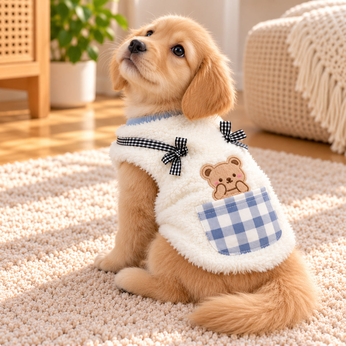 Teddy Bear Jumper for Dogs & Cats | Fleece Winter Vest