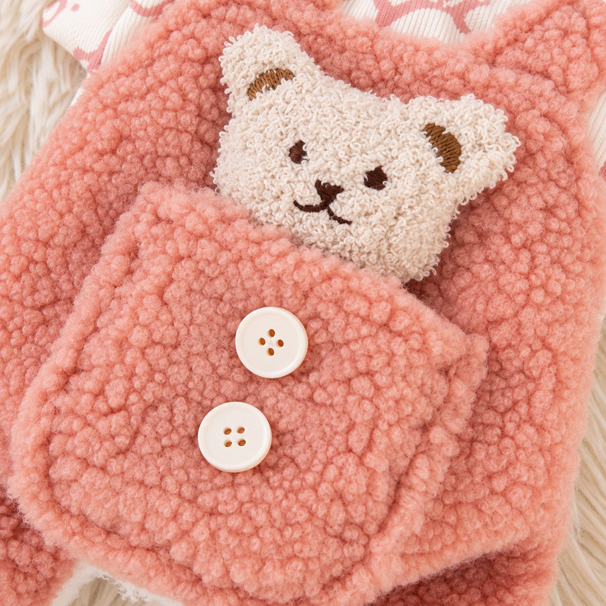 Dog Jumper with Teddy Bear Detail | Cosy Winter Outfit for Dogs & Cats