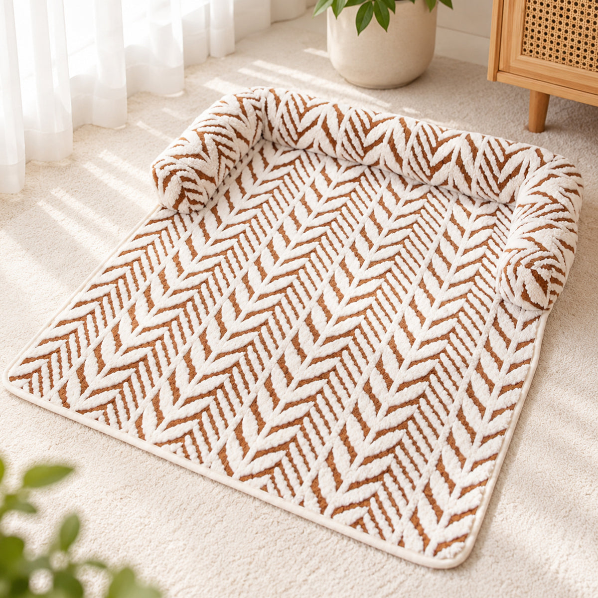 Dog Bed & Cat Bed | Flannel Sofa Mat | Machine Washable | Scratch-Resistant