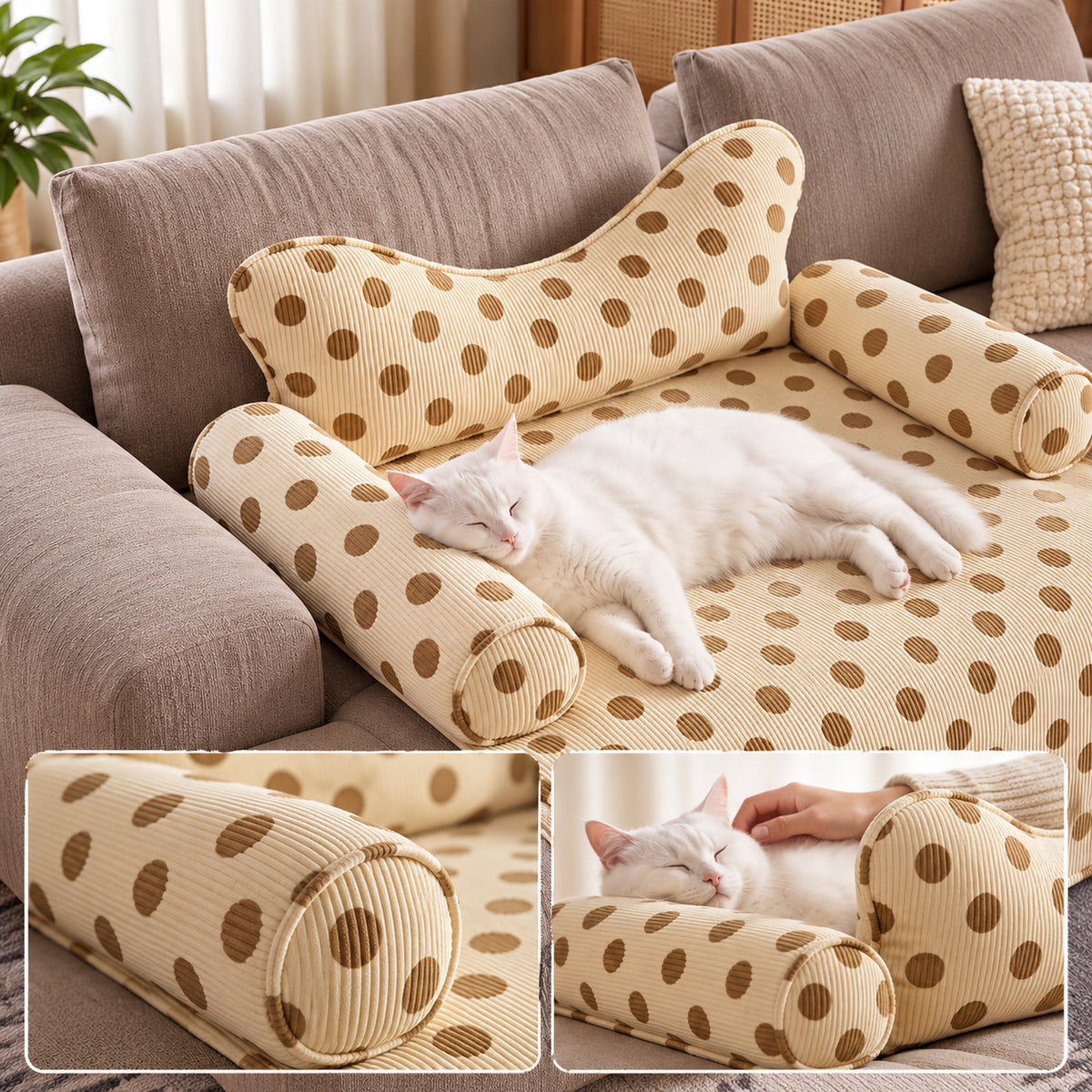 Dog Bed & Cat Bed | All-Season Warm Sofa-Style Pet Mat