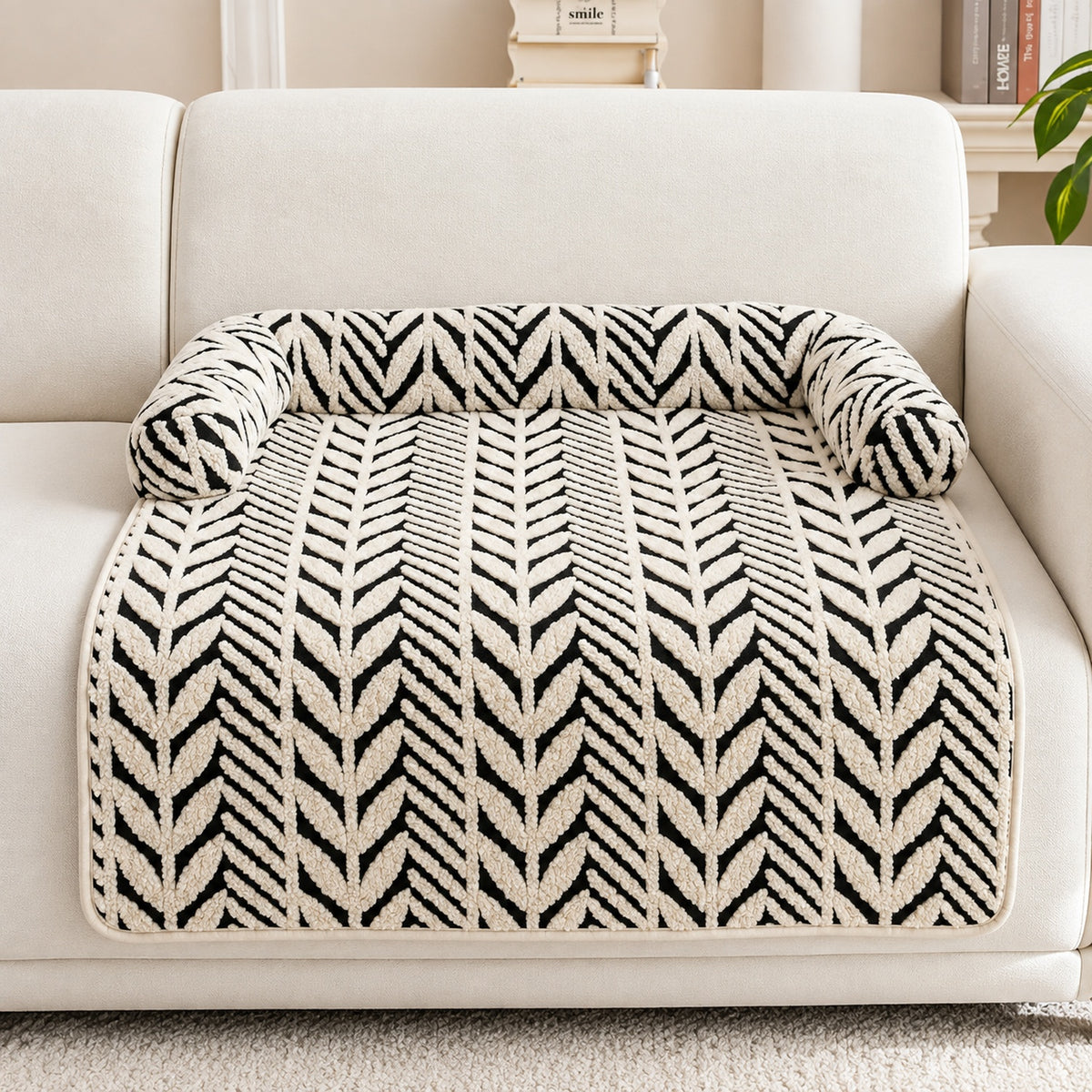 Dog Bed & Cat Bed | Flannel Sofa Mat | Machine Washable | Scratch-Resistant