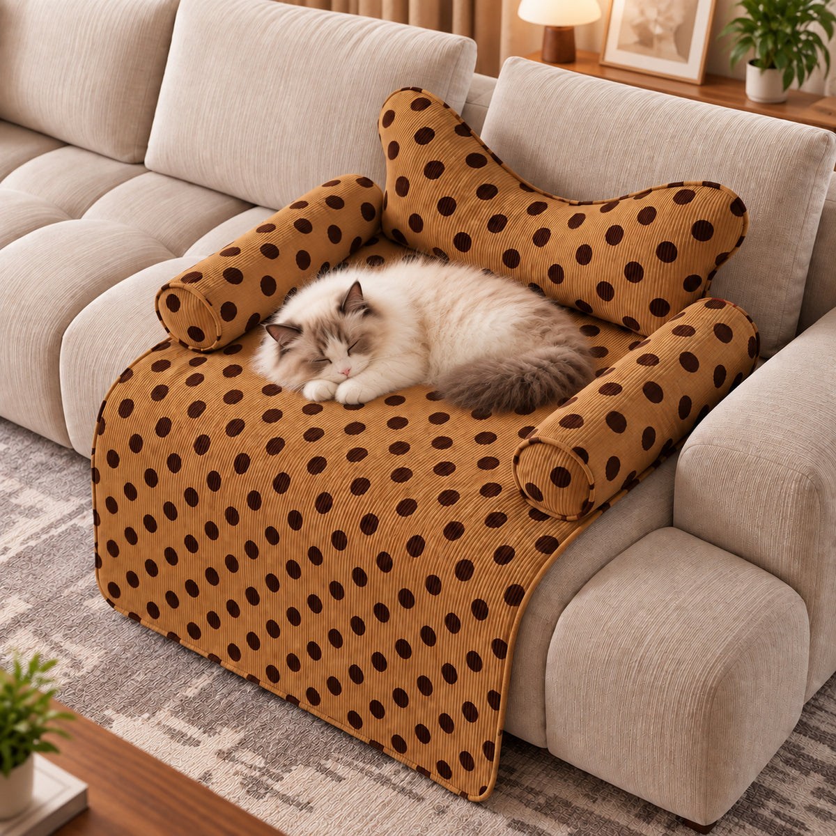 Dog Bed & Cat Bed | All-Season Warm Sofa-Style Pet Mat