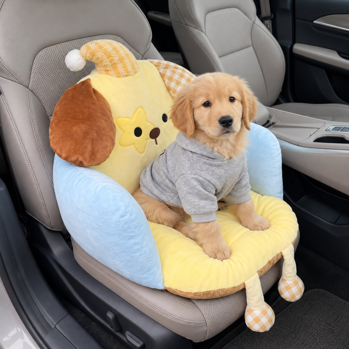 Dog Bed & Cat Bed | Dog Car Seat Cushion | Soft Plush for All Seasons