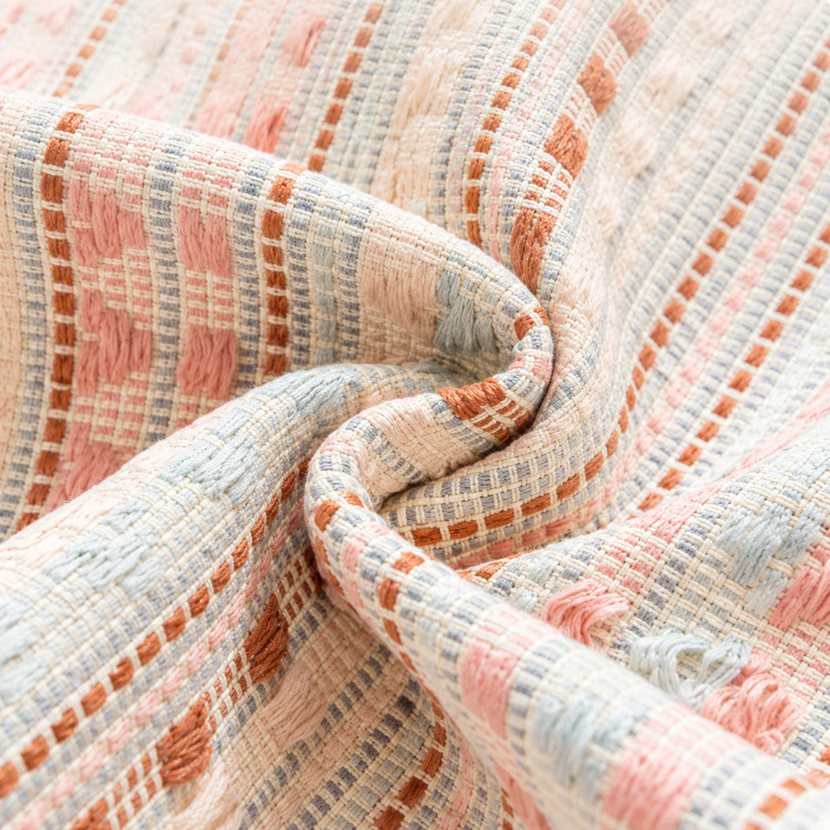 Striped Chenille Sofa Cover | Non-Slip Sofa Protector | Scratch-Resistant