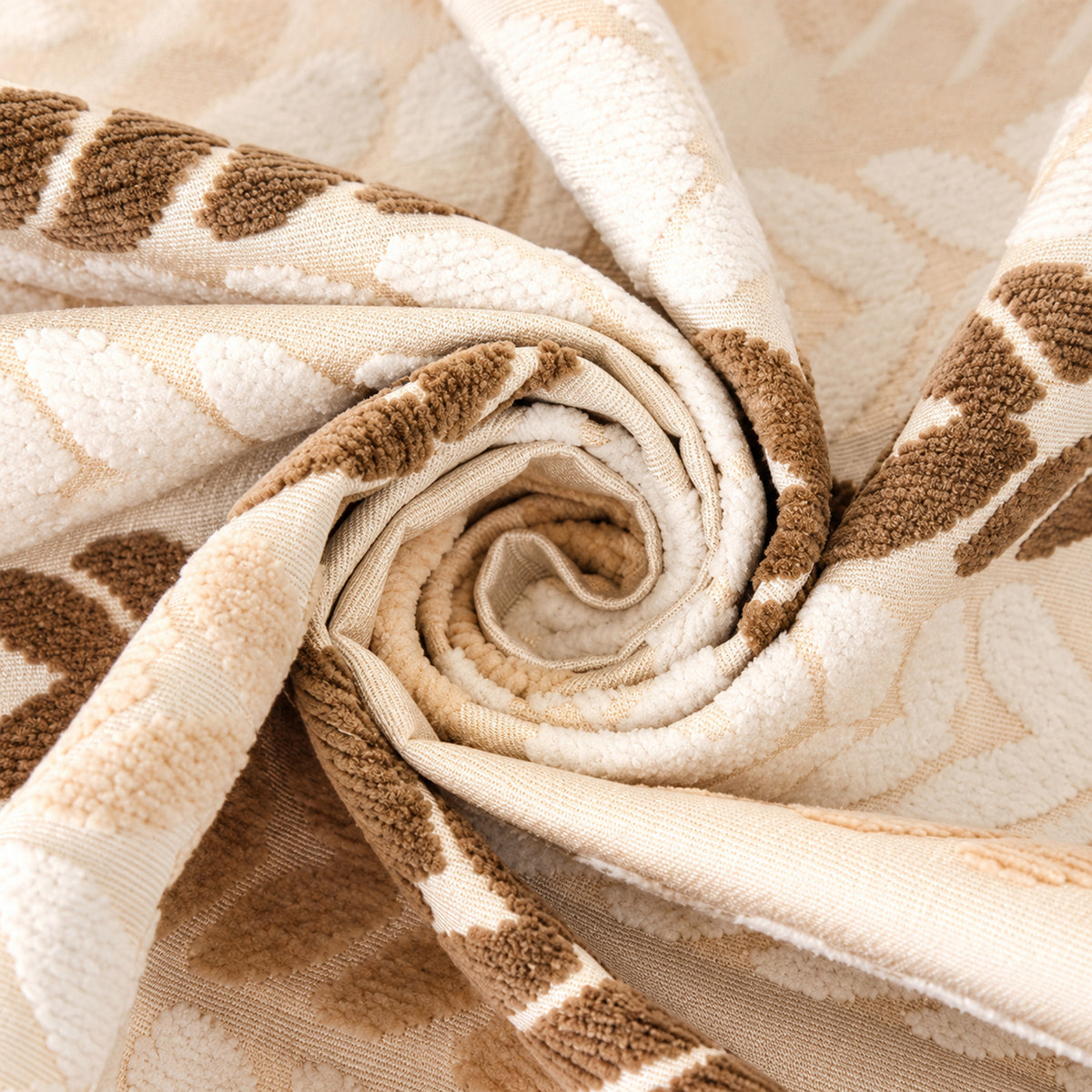 Non-Slip Sofa Cover | Wheat Leaf Chenille Design | Machine Washable & Scratch-Resistant