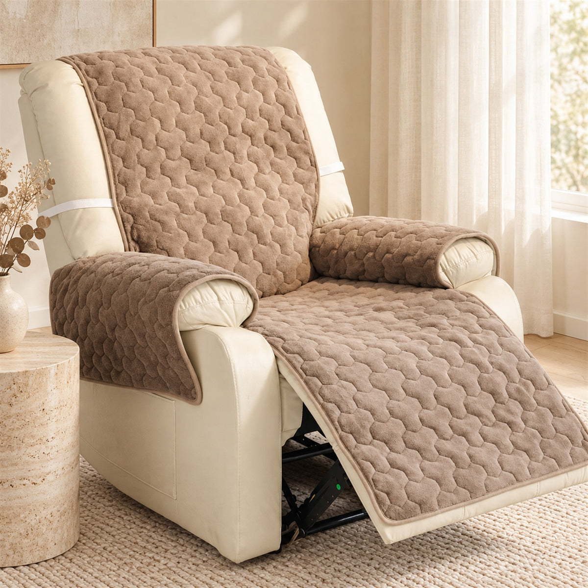 One-Piece Sofa & Recliner Cover | Non-Slip, Machine Washable