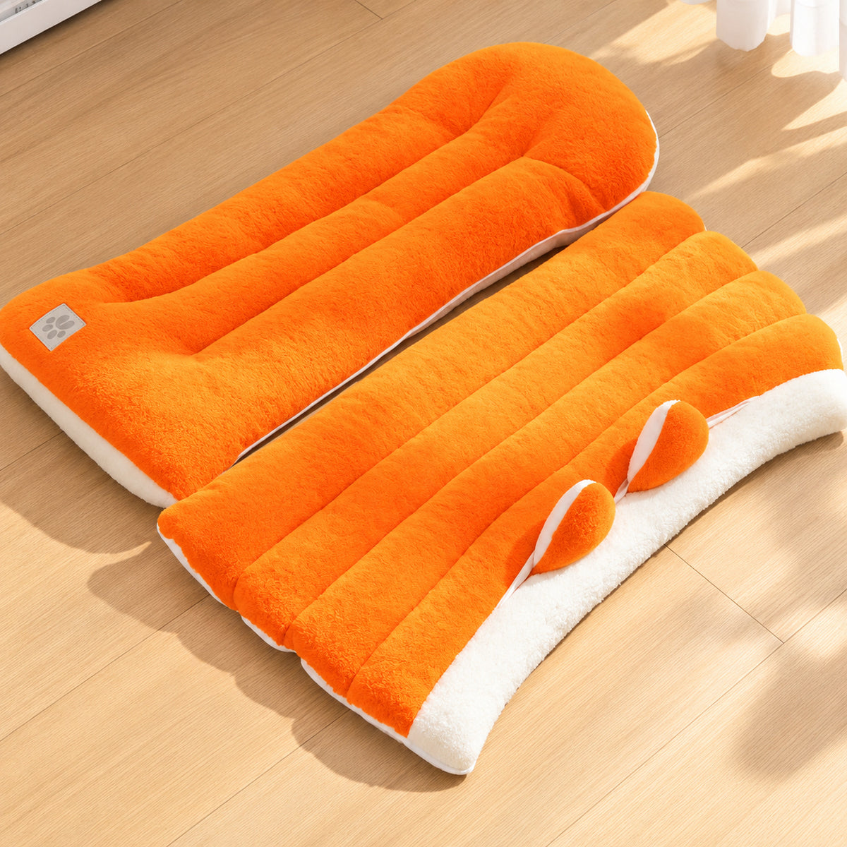 Cat Bed | Soft Fleece Winter Cave with Cat-Ear Design
