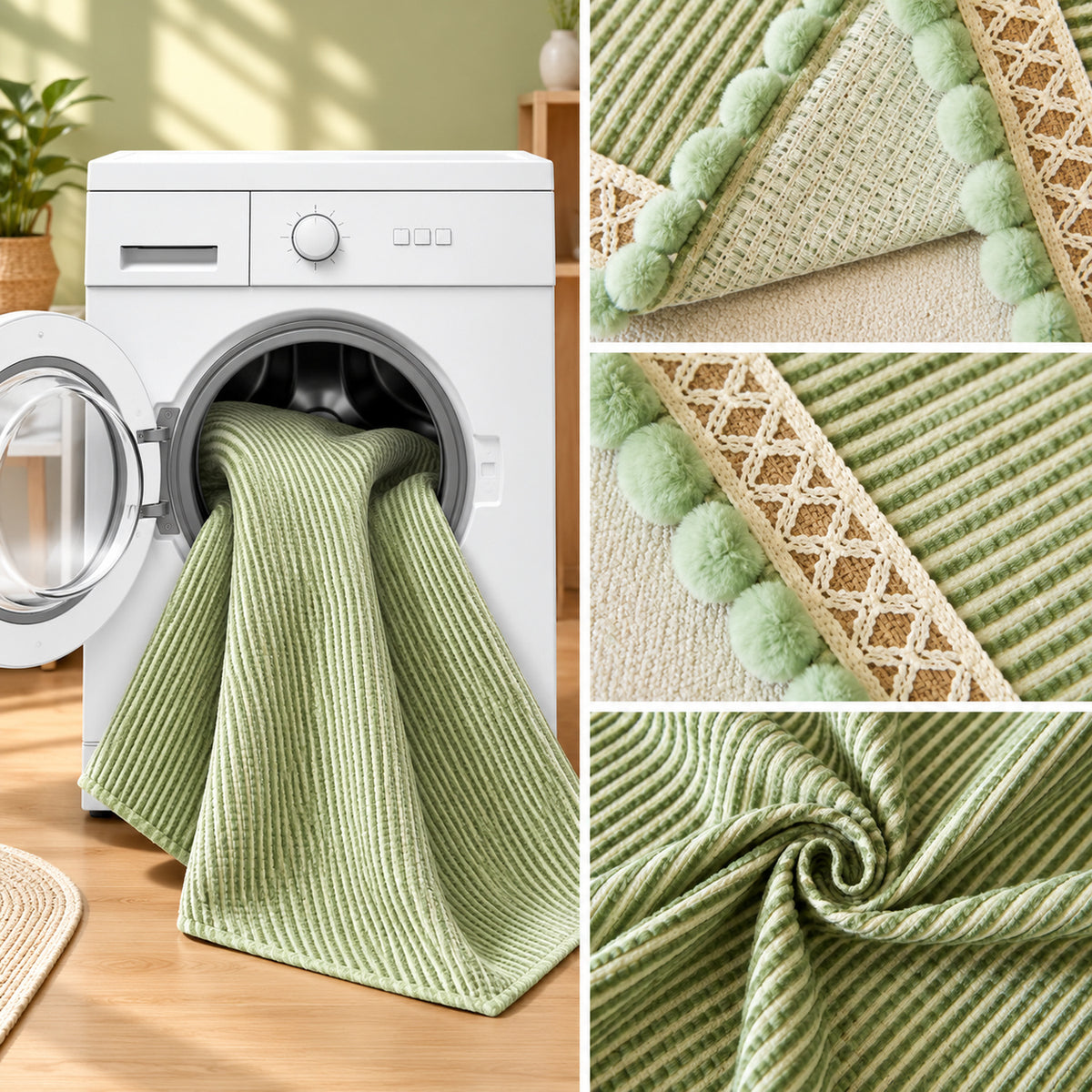 Sofa Cover & Sofa Throw | Ribbed Chenille Sofa Protector | Machine Washable