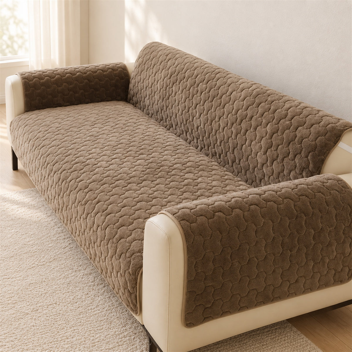 One-Piece Sofa & Recliner Cover | Non-Slip, Machine Washable