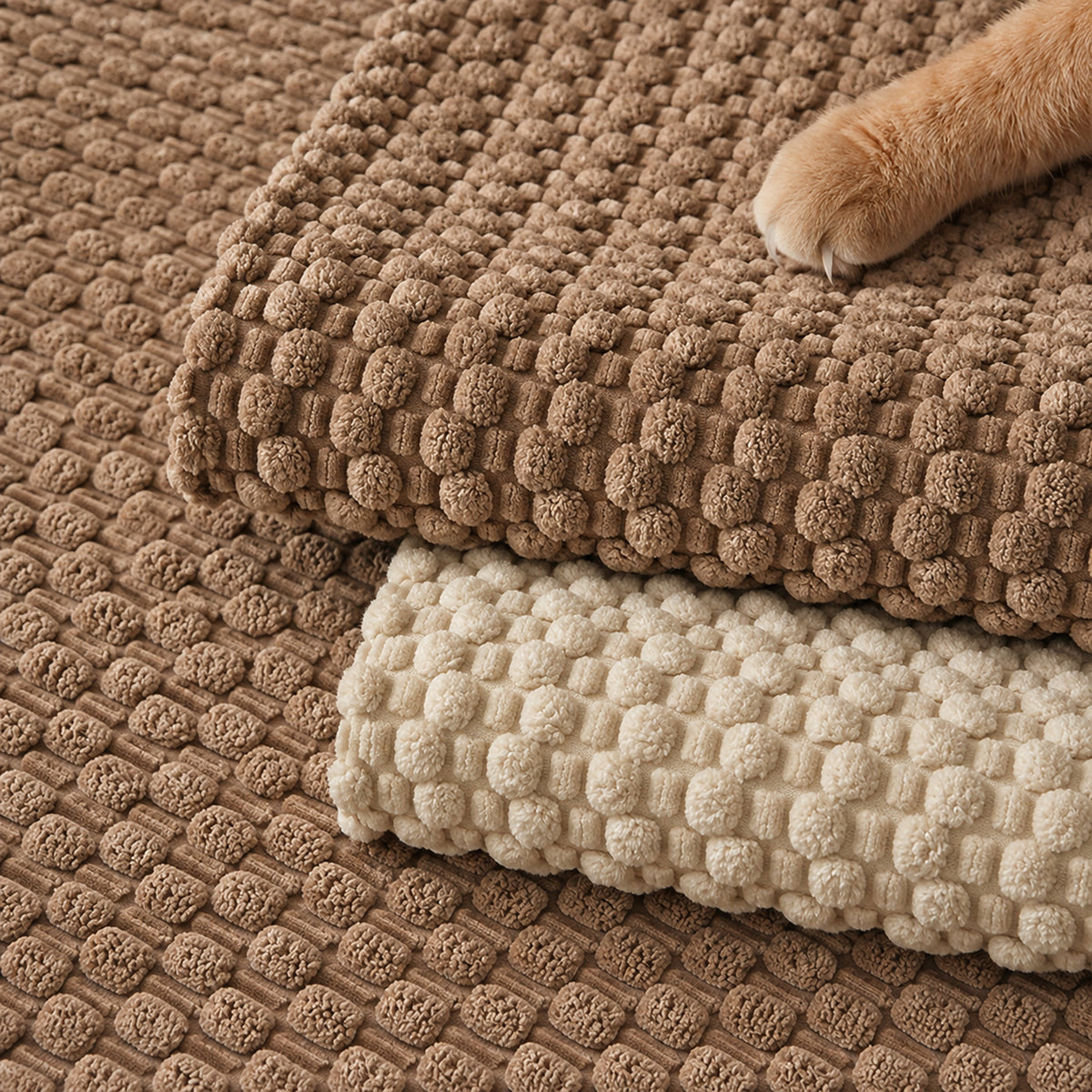 Pebble Sofa Cover | Plush Non-Slip Sofa Protector | Machine Washable