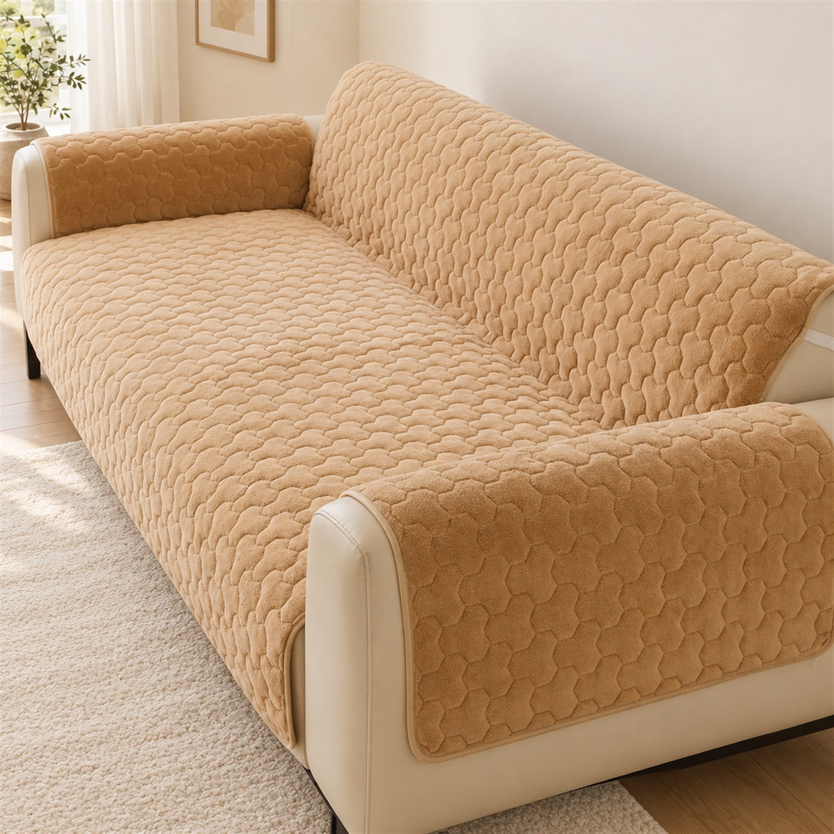 One-Piece Sofa & Recliner Cover | Non-Slip, Machine Washable
