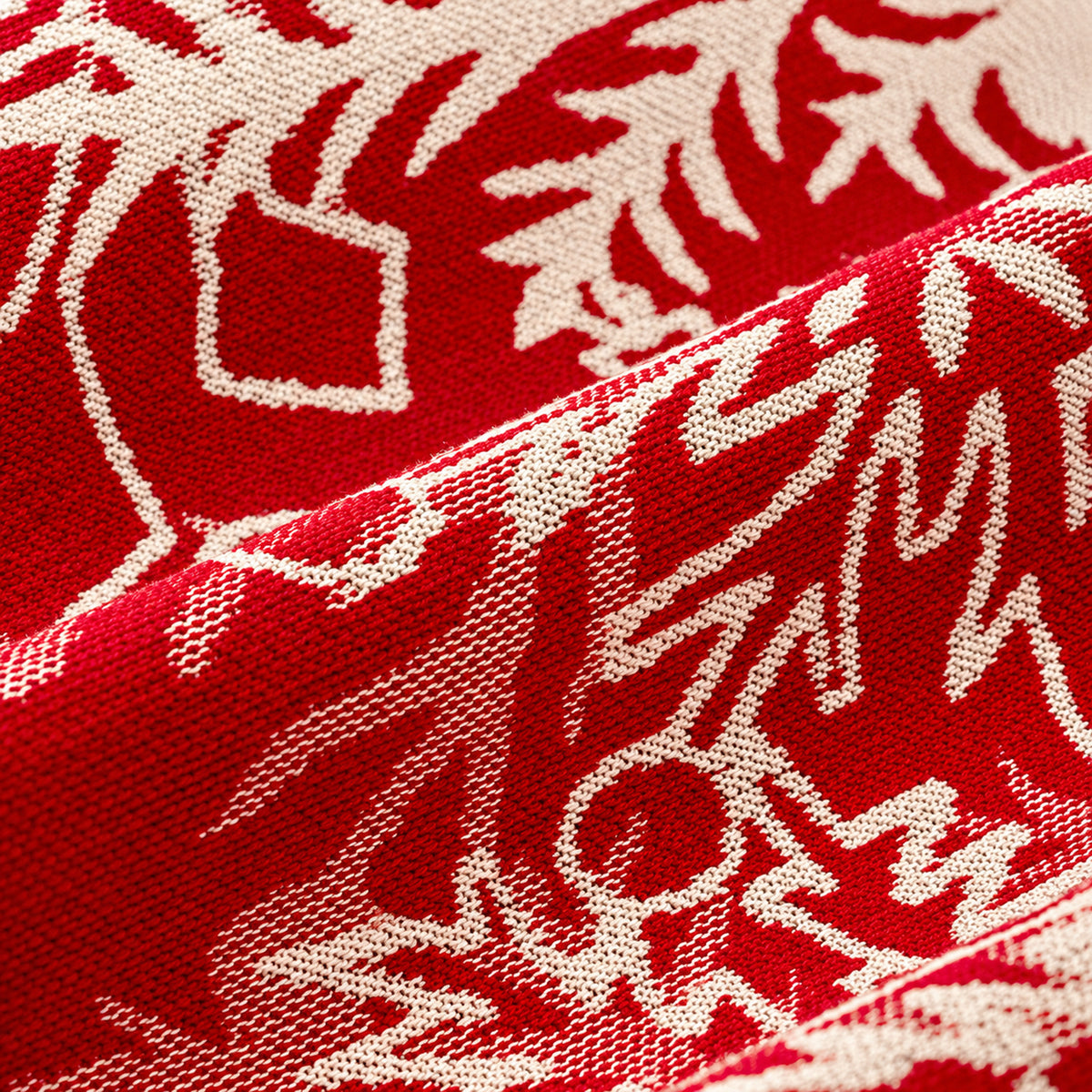 Christmas Sofa Cover | Bow & Snowflake Chenille | Non-Slip & Machine Washable