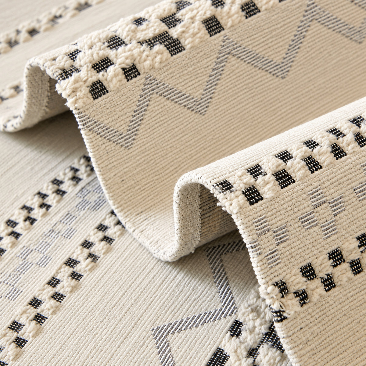 Nordic Geometric Chenille Sofa Cover | Non-Slip & Machine Washable