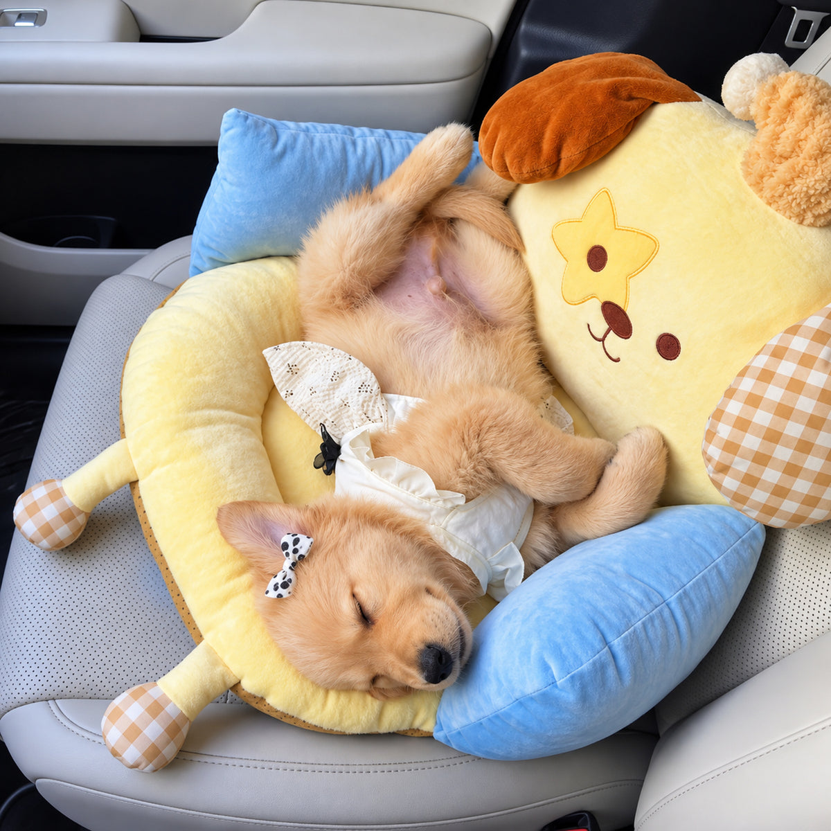 Dog Bed & Cat Bed | Dog Car Seat Cushion | Soft Plush for All Seasons