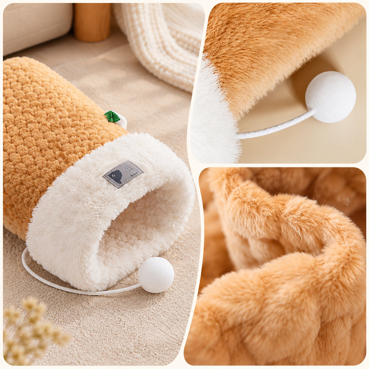Cat Bed | Cosy Plush Winter Sleeping Bag