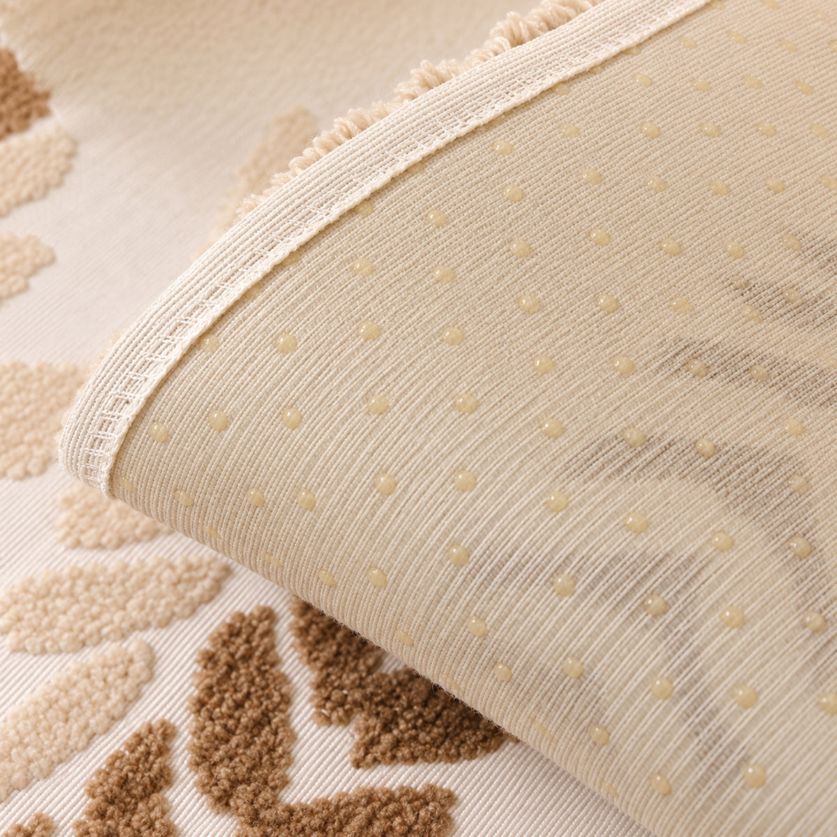Non-Slip Sofa Cover | Wheat Leaf Chenille Design | Machine Washable & Scratch-Resistant