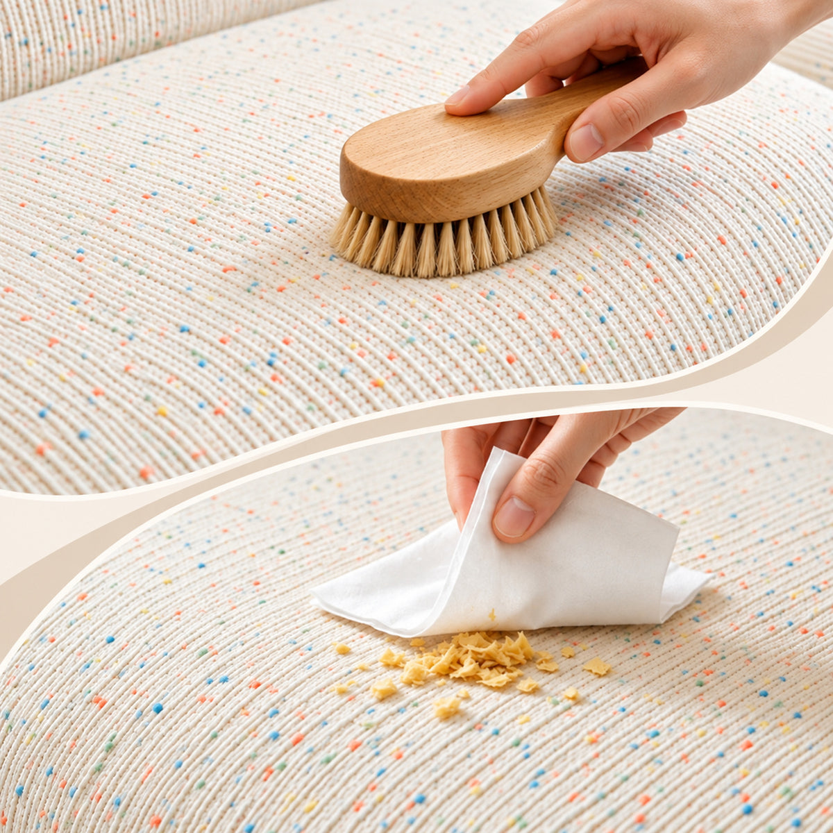 Pastel Colour Chenille Sofa Cover | Non-Slip & Machine-Washable
