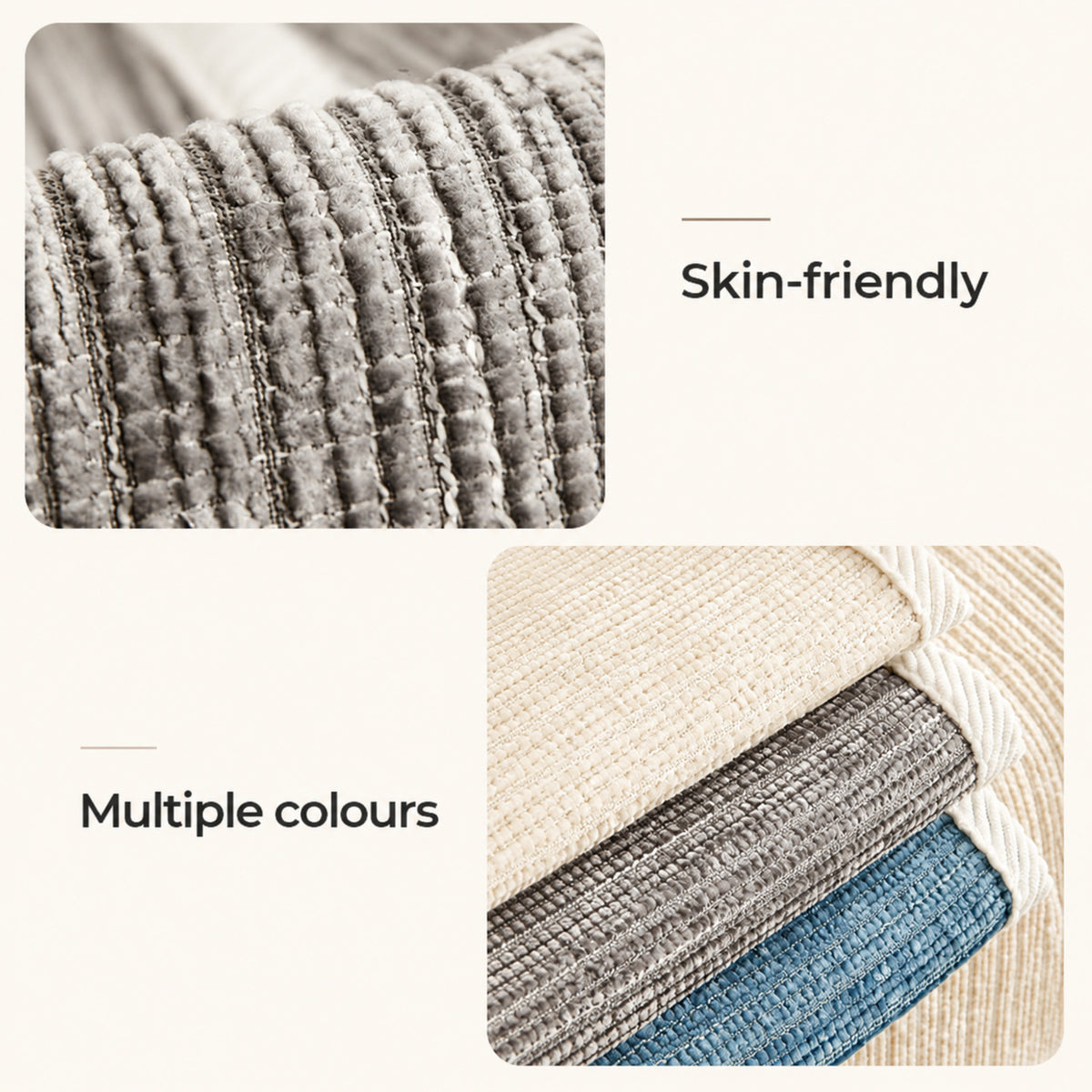 Striped Chenille Sofa Cover | Anti-Scratch & Non-Slip | Pet Proof | Machine Washable | Woofing Deals