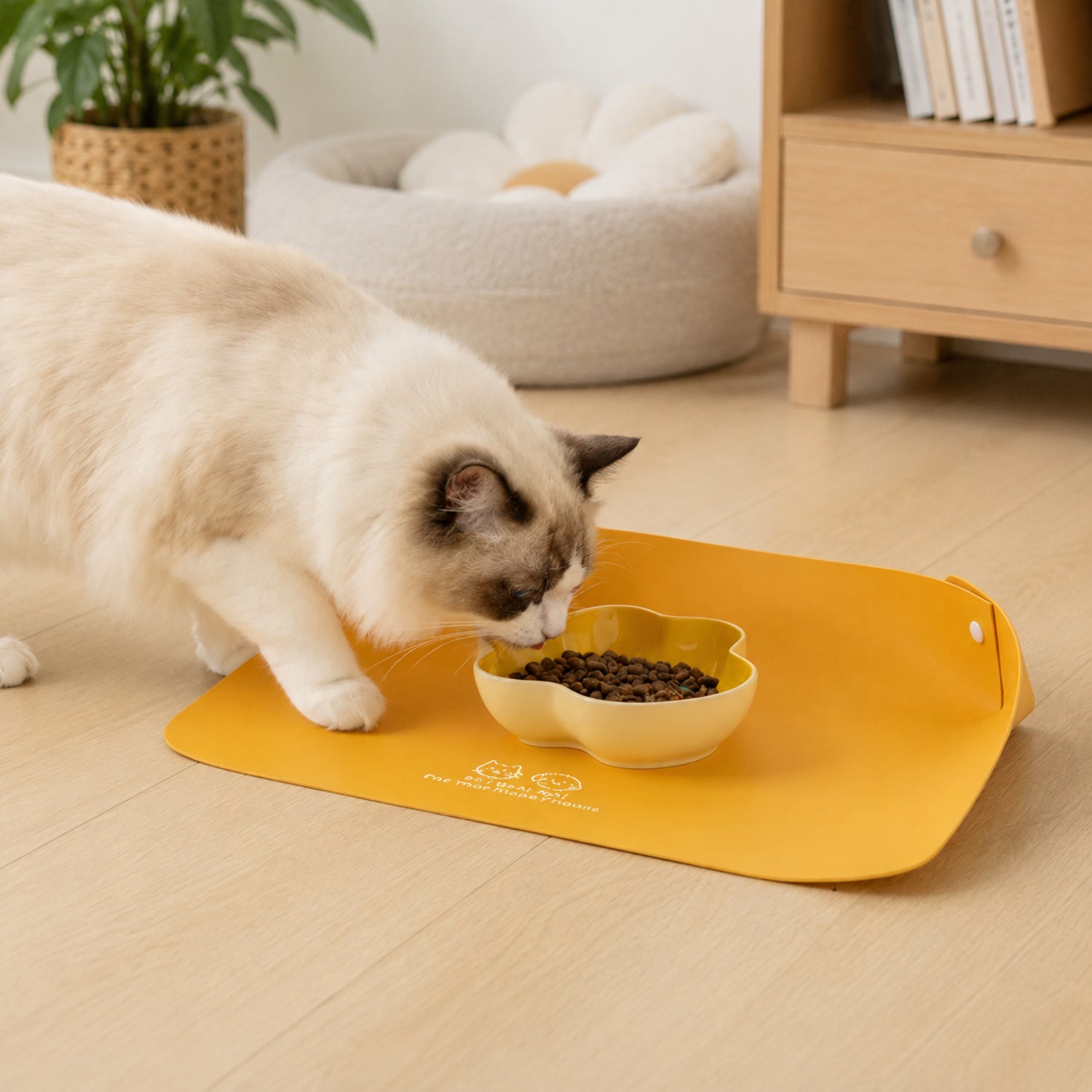 Stay-Clean Pet Feeding Mat | Waterproof Raised Edge | Non-Slip Easy-Clean Design