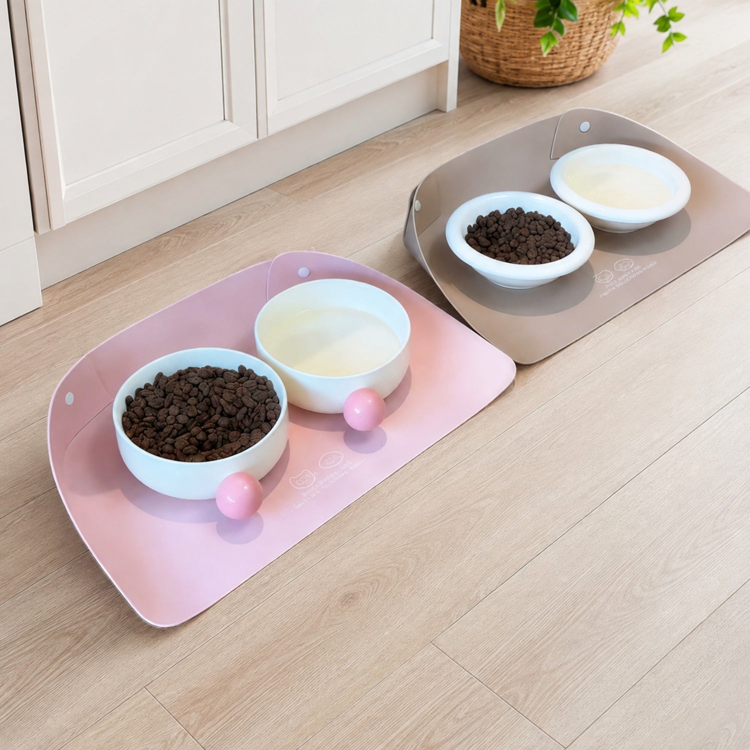 Stay-Clean Pet Feeding Mat | Waterproof Raised Edge | Non-Slip Easy-Clean Design