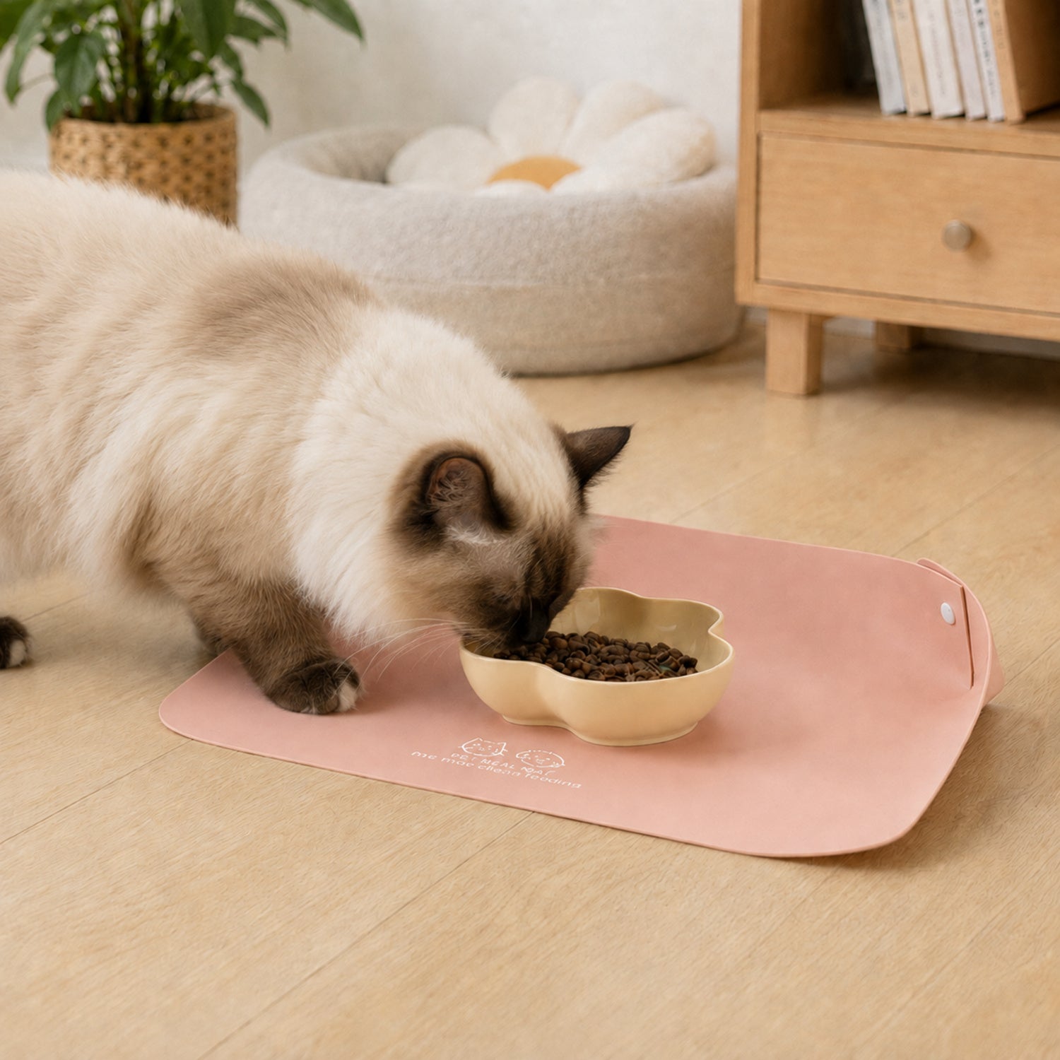 Stay-Clean Pet Feeding Mat | Waterproof Raised Edge | Non-Slip Easy-Clean Design