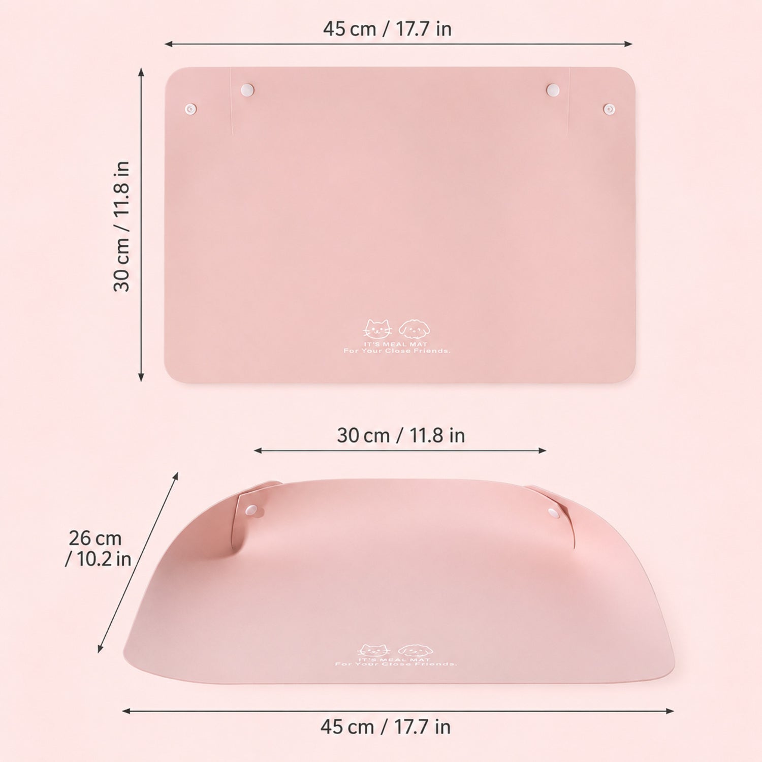 Stay-Clean Pet Feeding Mat | Waterproof Raised Edge | Non-Slip Easy-Clean Design