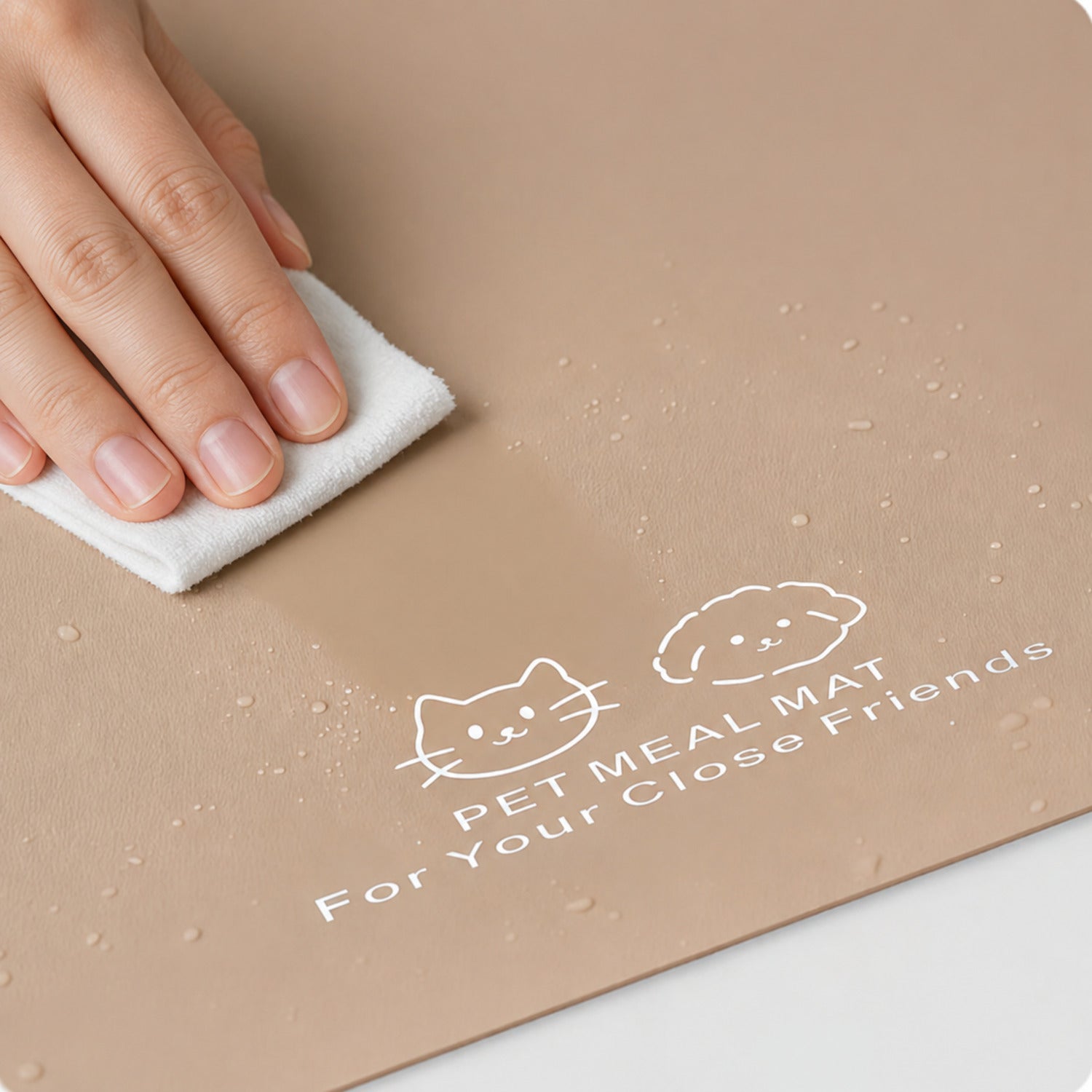 Stay-Clean Pet Feeding Mat | Waterproof Raised Edge | Non-Slip Easy-Clean Design