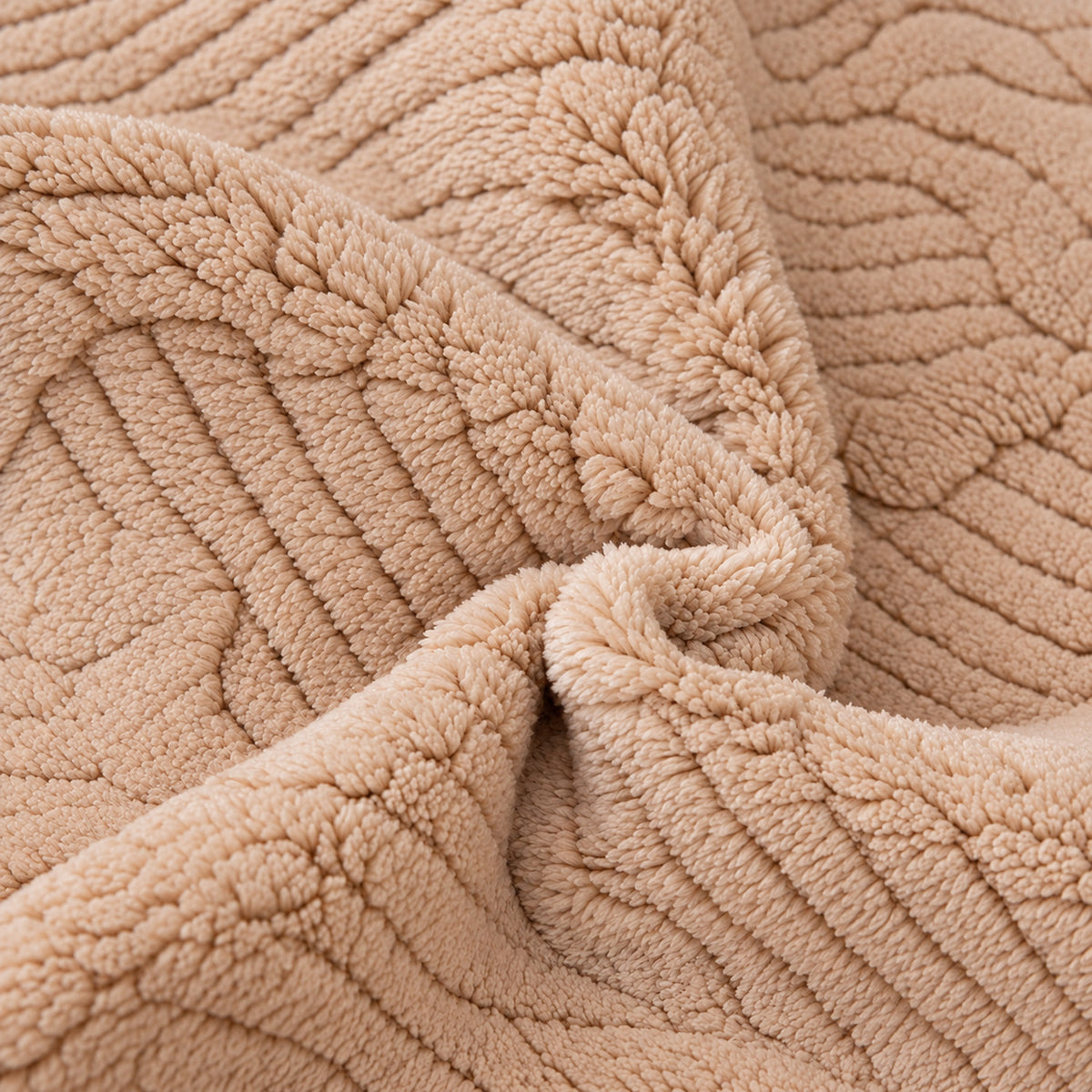 Plush Sofa Cover | Non-Slip Sofa Protector | Sculpted Weave | Machine Washable