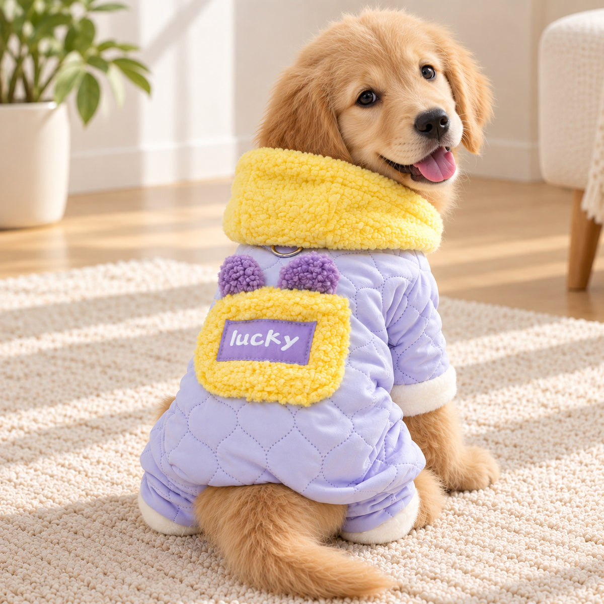 Teddy Sherpa Dog Jumper | Warm Fleece Pet Sweater