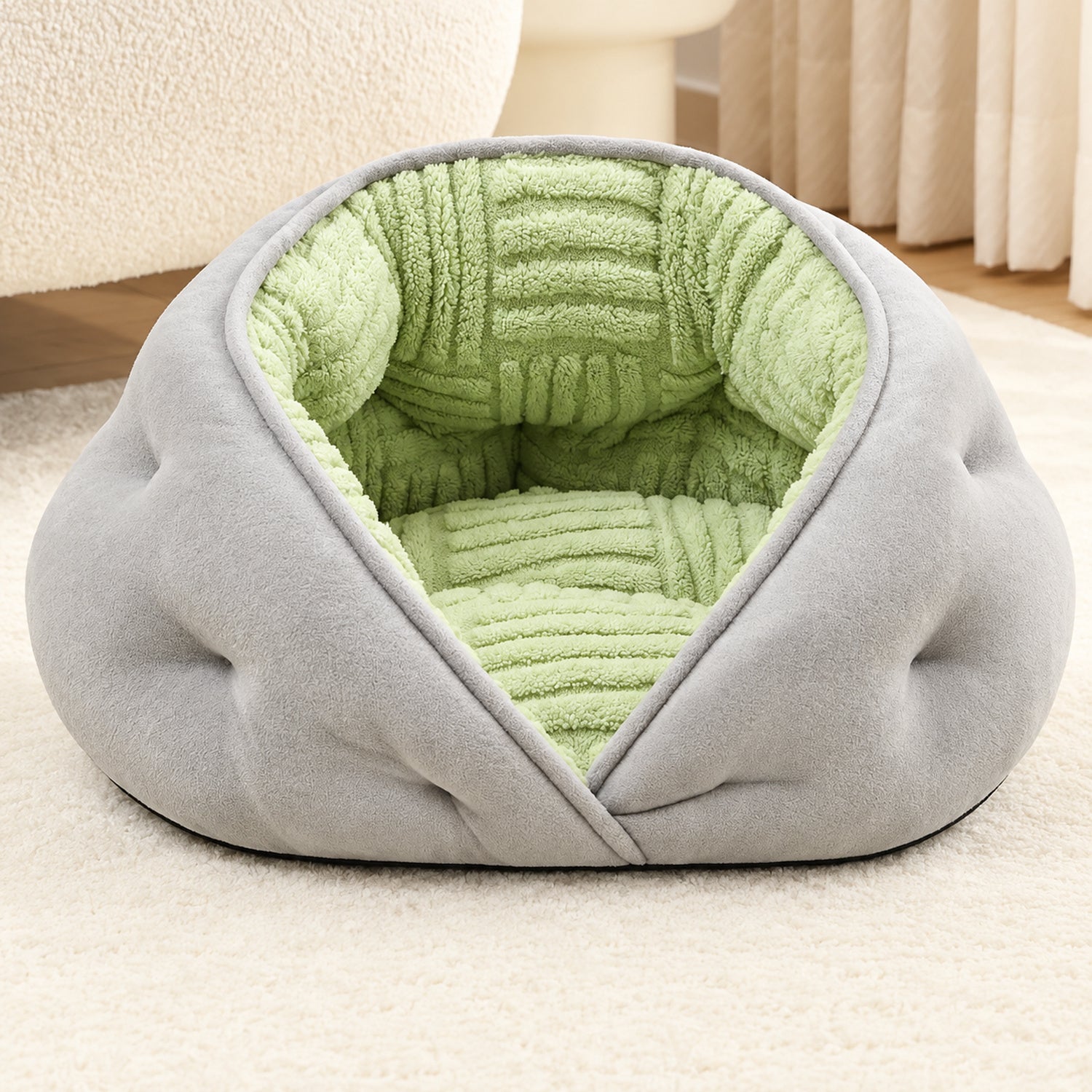 Snuggle Wrap Pet Bed for Cats & Small Dogs | Autumn & Winter | Washable