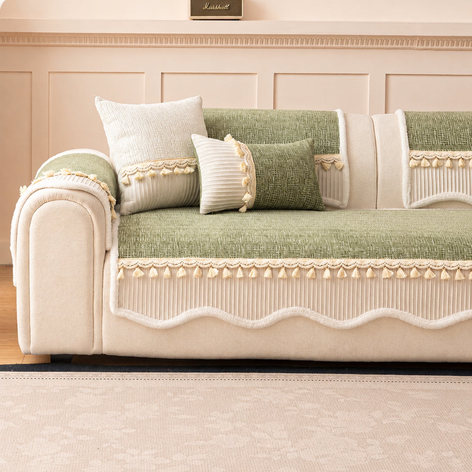 Tassel Weave Chenille Sofa Cover| Non-Slip Scratch-Resistant