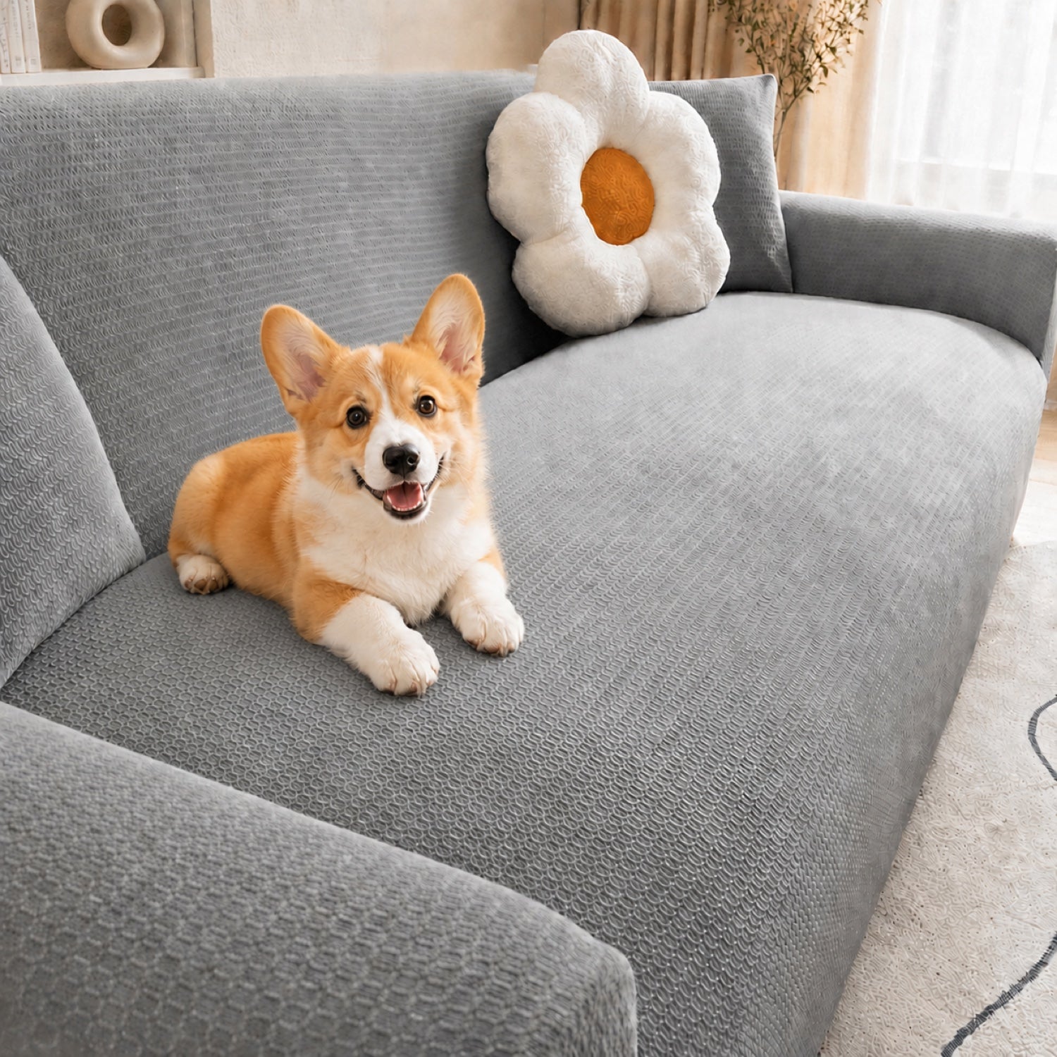 Water-Resistant Stretch Sofa Protector | Full-Wrap Anti-Scratch Cover