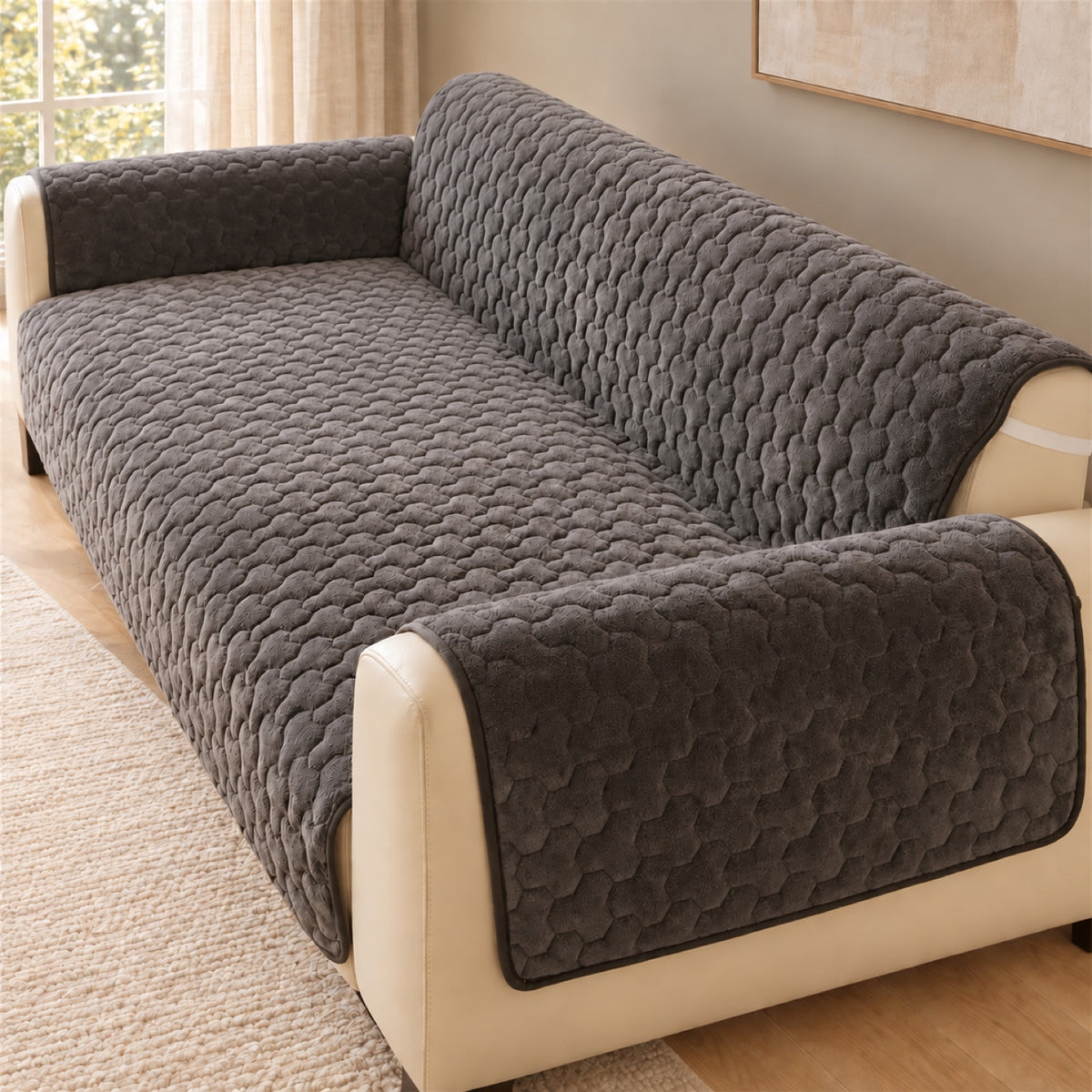 One-Piece Sofa & Recliner Cover | Non-Slip, Machine Washable