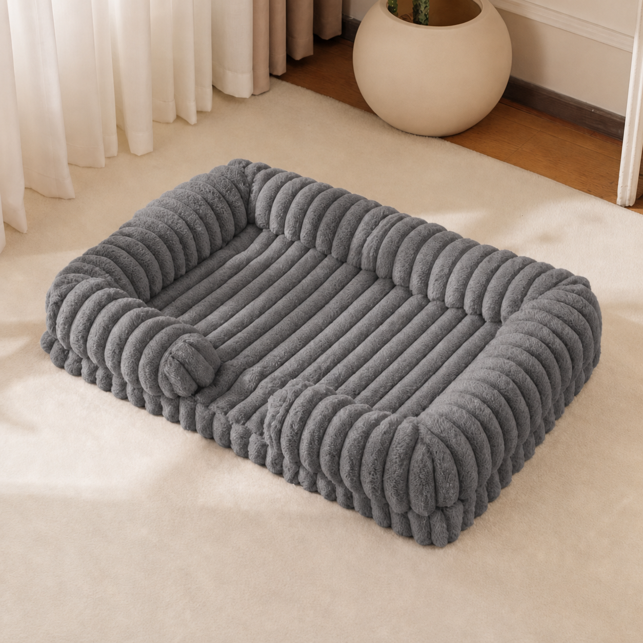 Orthopedic Dog Bed | Memory Foam Bolster Sofa Bed | Woofing Deals