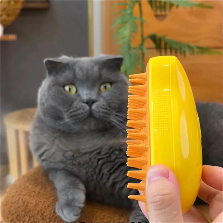 Electric Pet Grooming Brush | Soft Silicone Dog Comb with Water Spray | Hair Removal Tool | Woofing Deals