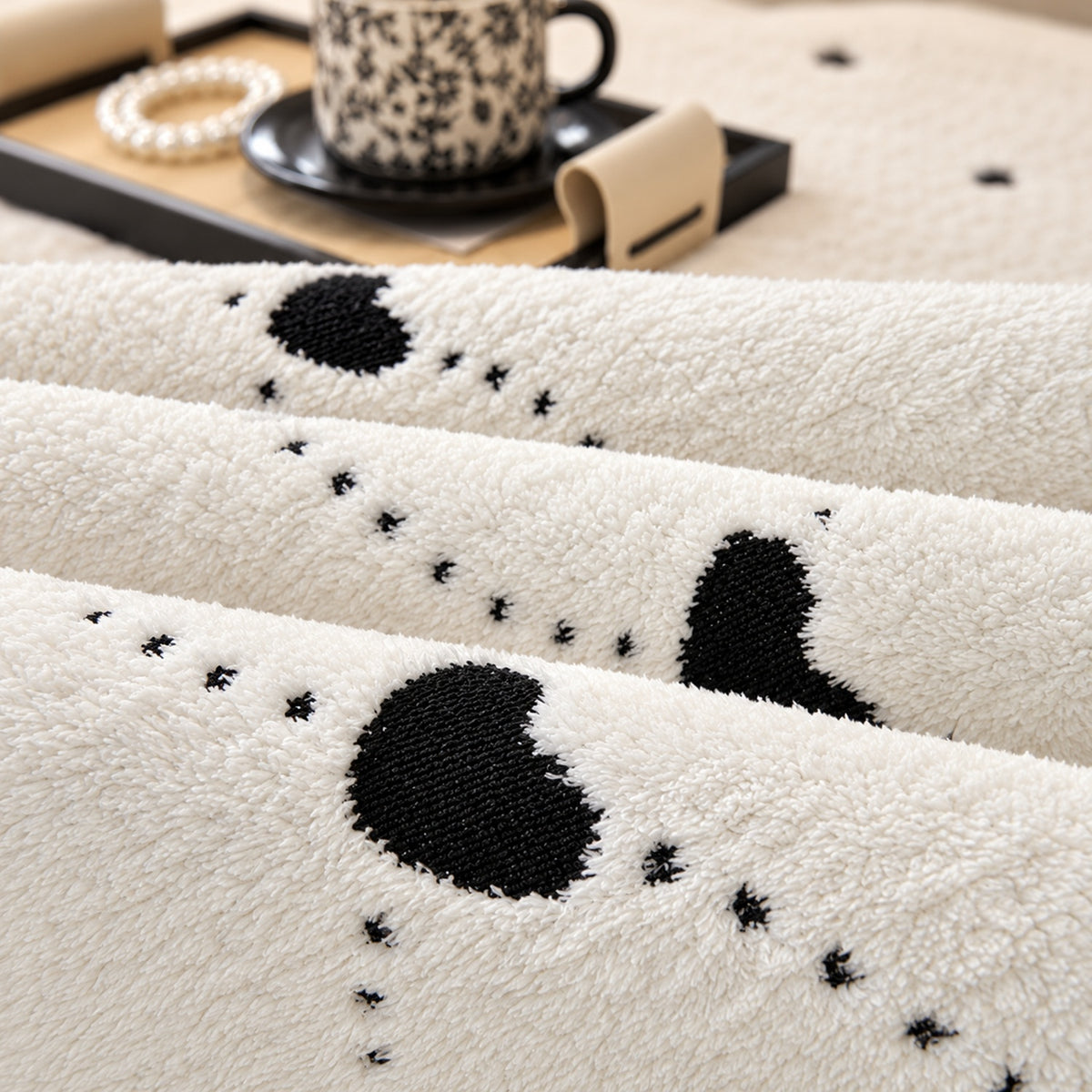 Sofa Cover | Heart Sprinkle Bouclé | Non-Slip Washable Sofa Protector