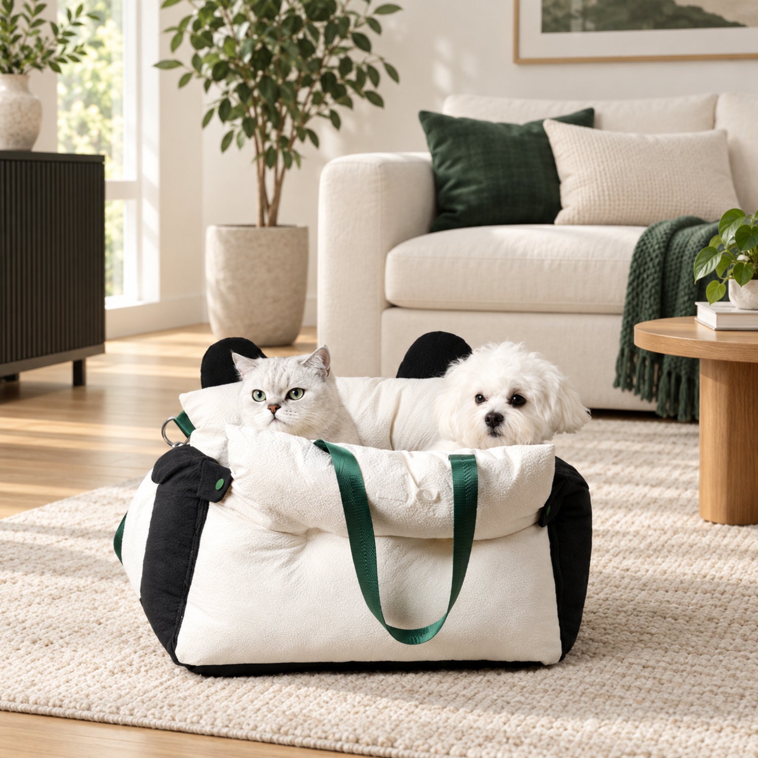 Animal Pet Car Seat & Bed for Small Dogs & Cats