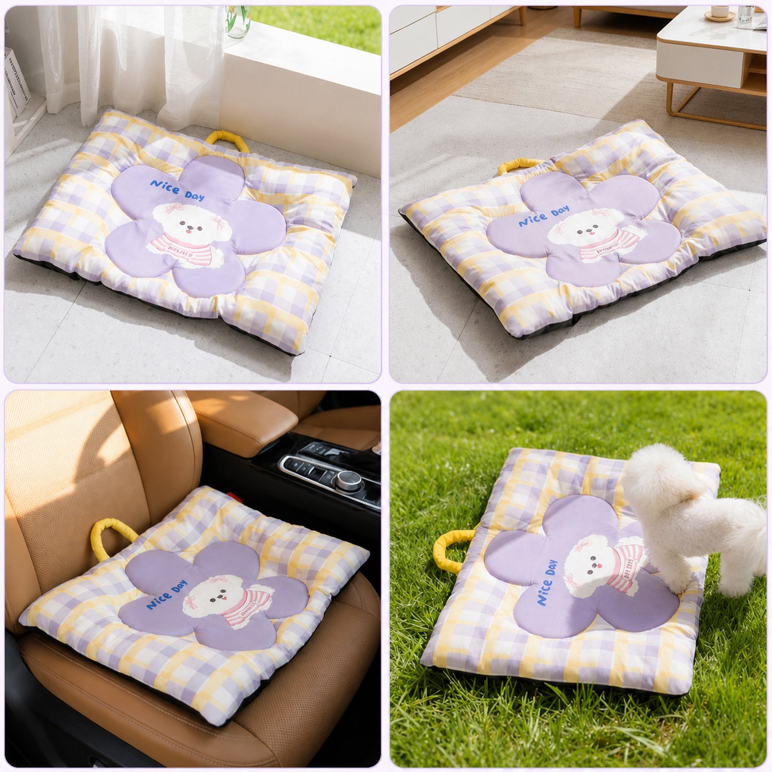 All-Season Waterproof Pet Mat | Anti-Scratch Twill | Portable Dog & Cat Bed