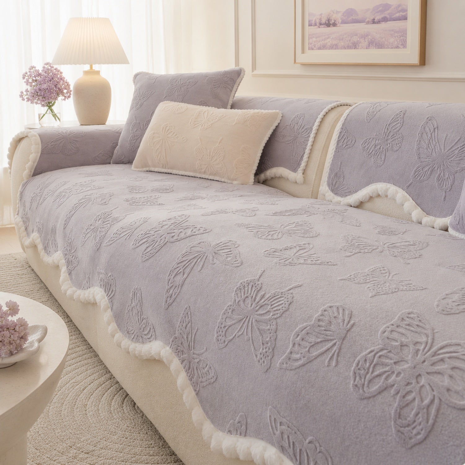 Butterfly Sofa Protector | Soft Non-Slip Washable All-Season Cover