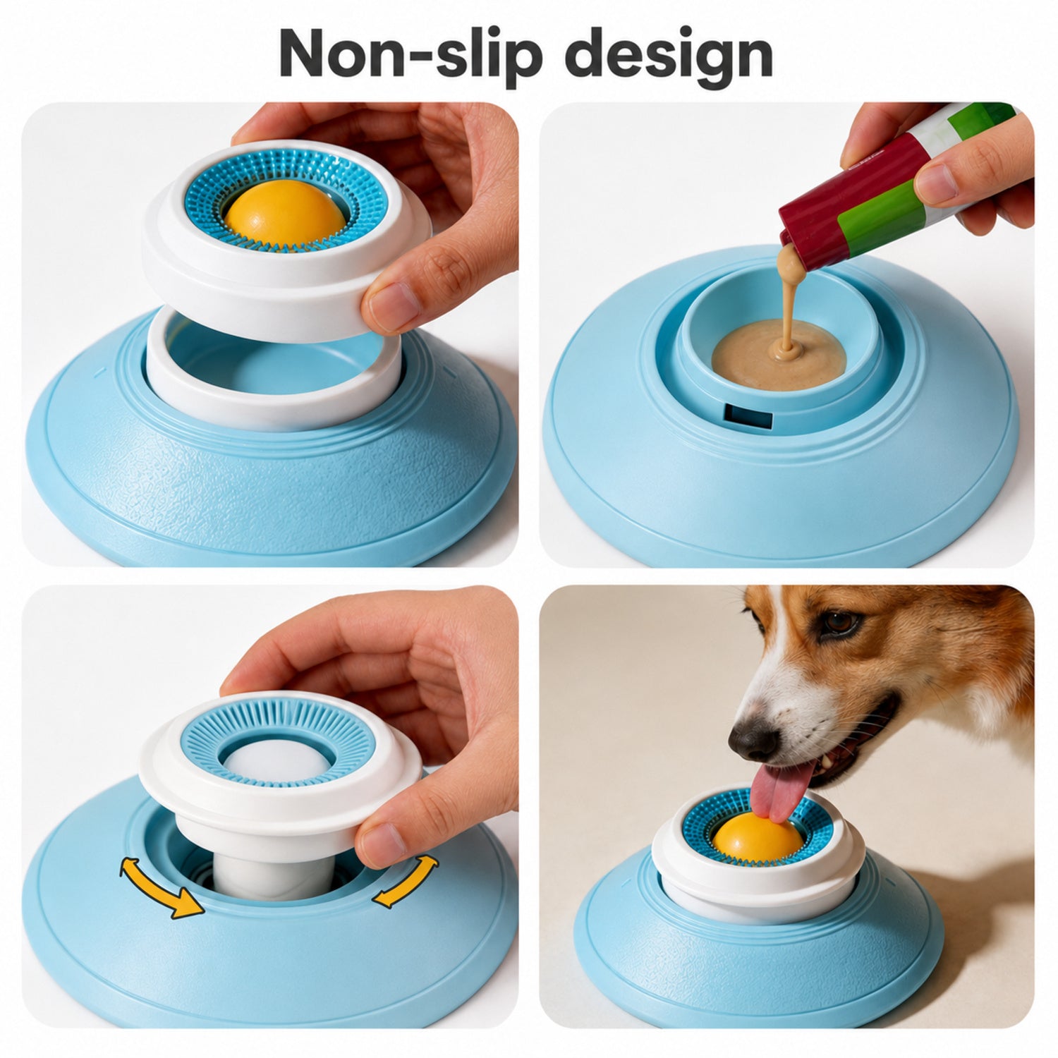 Lick-a-lot | Suction Slow Feeder Lick Bowl | Interactive Treat Toy for Cats & Dogs