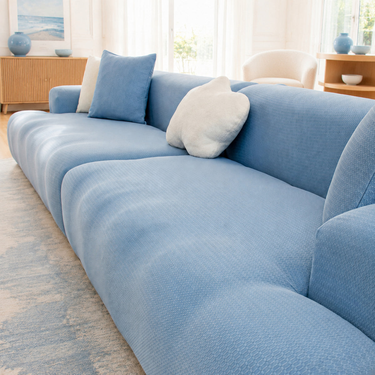 Water-Resistant Stretch Sofa Protector | Full-Wrap Anti-Scratch Cover